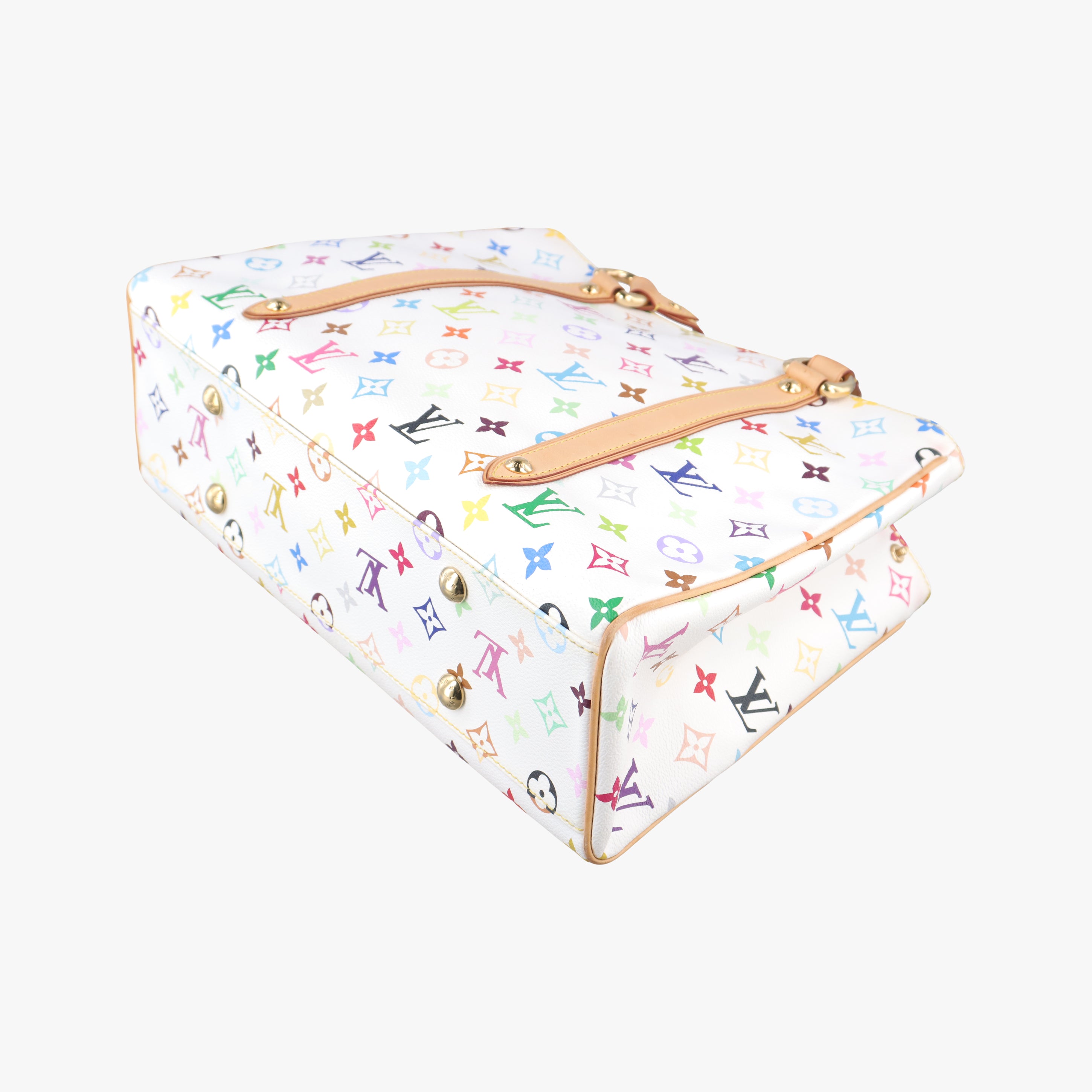 Pre-owned Louis Vuitton AURELIA MM white Monogram Multicolor M40094 shoulderbag | stylenewstar