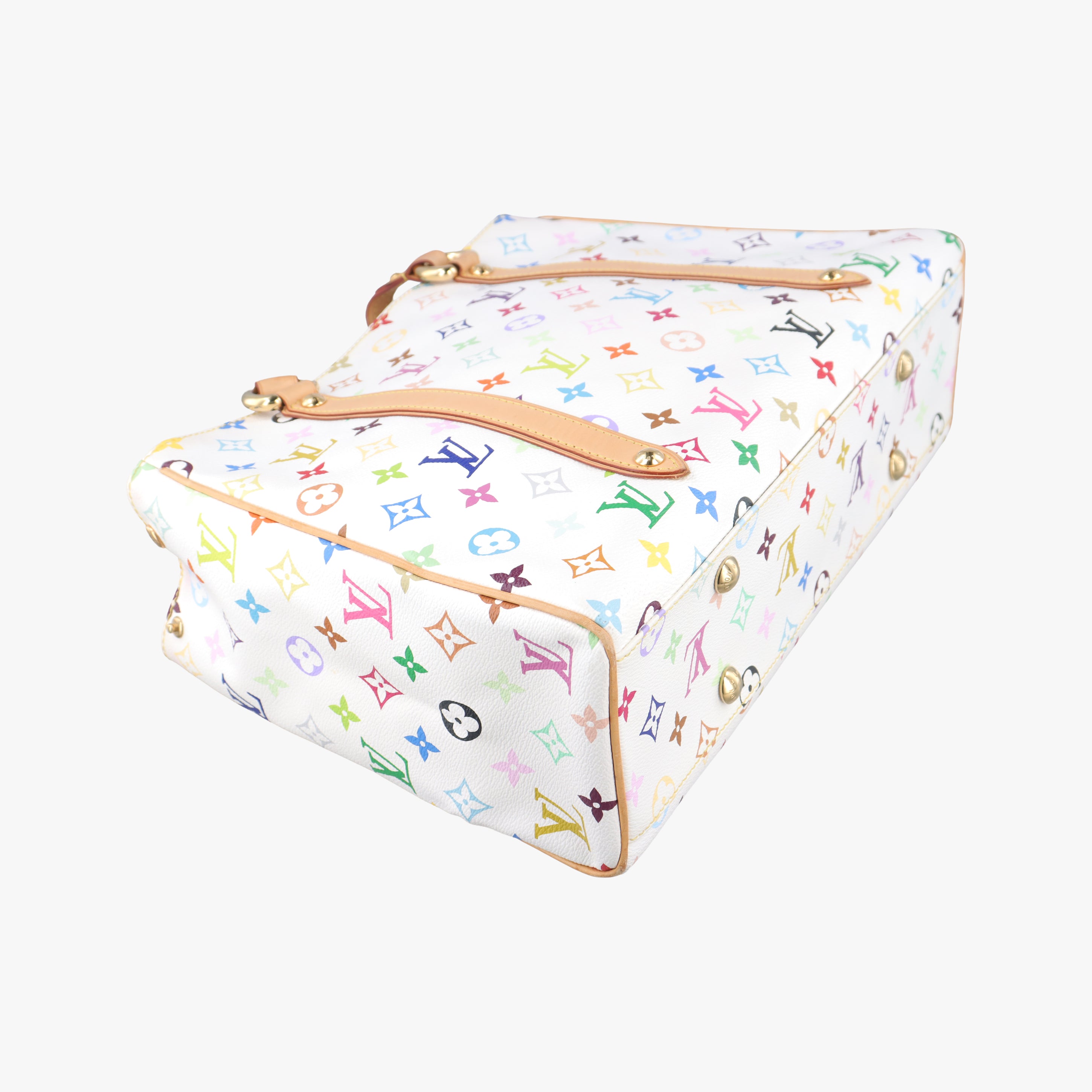 Pre-owned Louis Vuitton AURELIA MM white Monogram Multicolor M40094 shoulderbag | stylenewstar