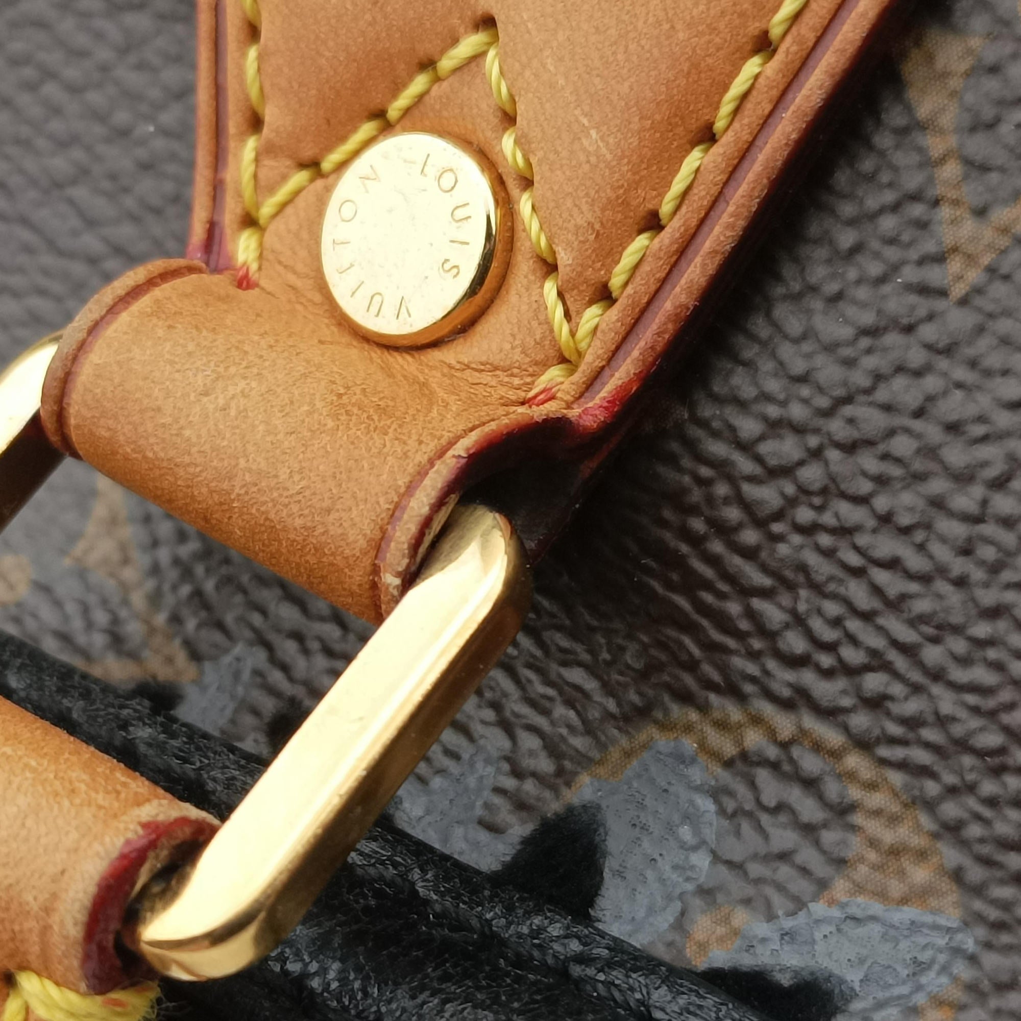 Pre-owned Louis Vuitton Speedy 30 brown×black Monogram Fleur Deug×Sequins M40436 handbag | stylenewstar