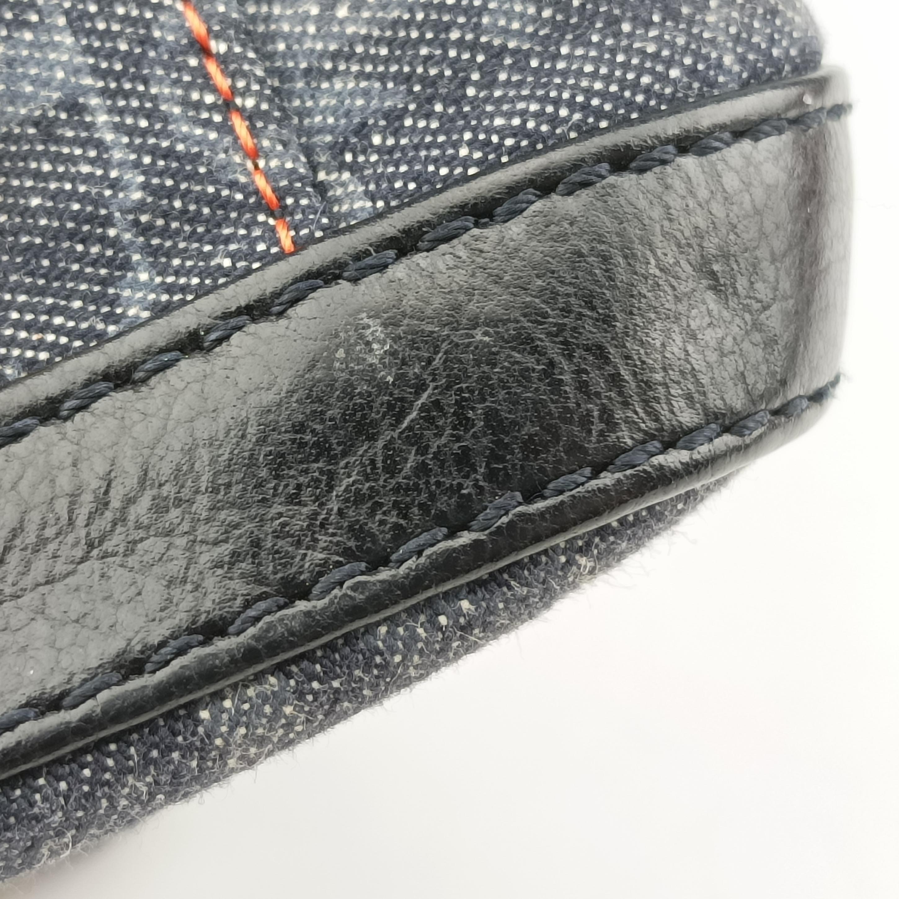 Secondhand Christian Dior Flight Line Trotter navy×Multicolour canvas  handbag | stylenewstar