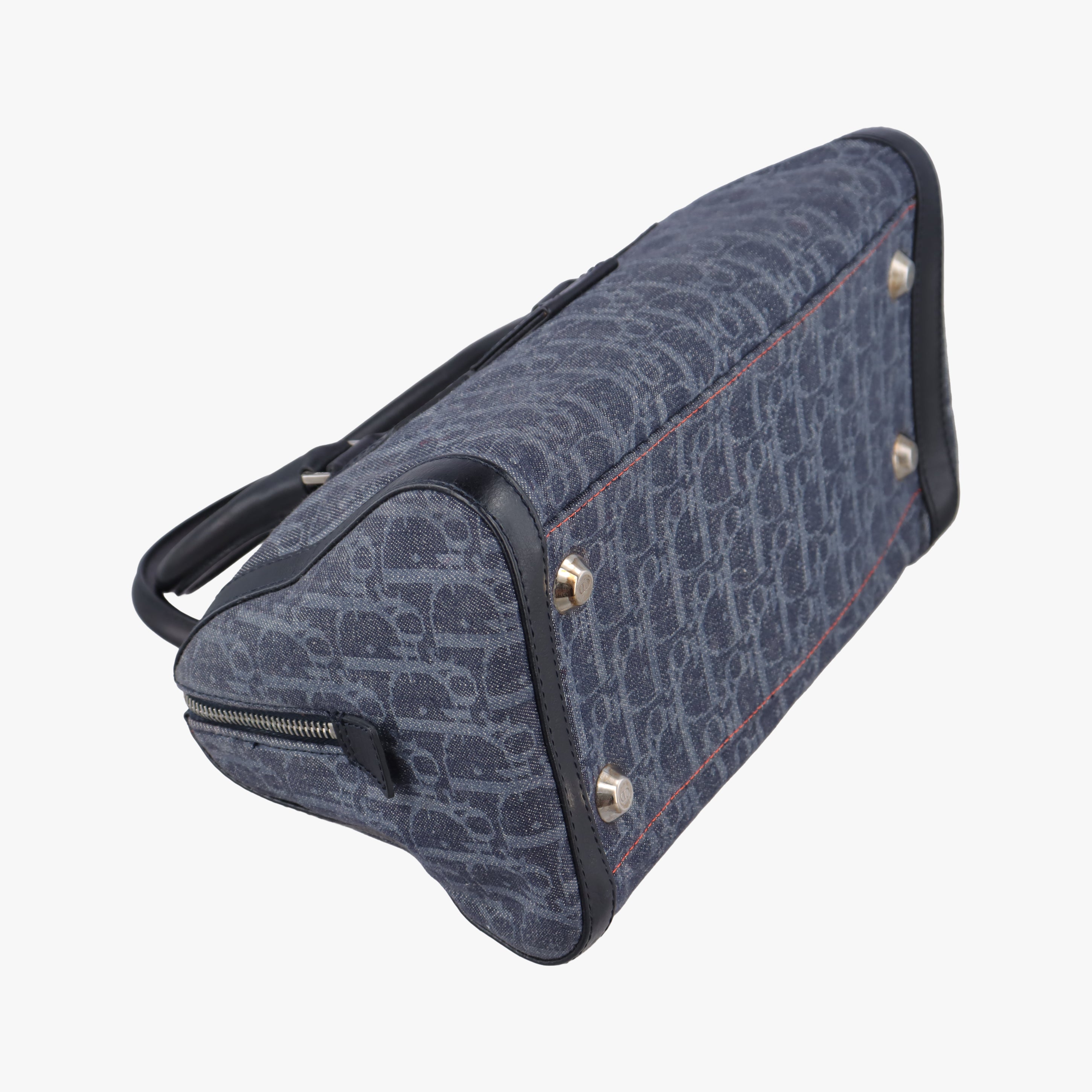 Secondhand Christian Dior Flight Line Trotter navy×Multicolour canvas  handbag | stylenewstar