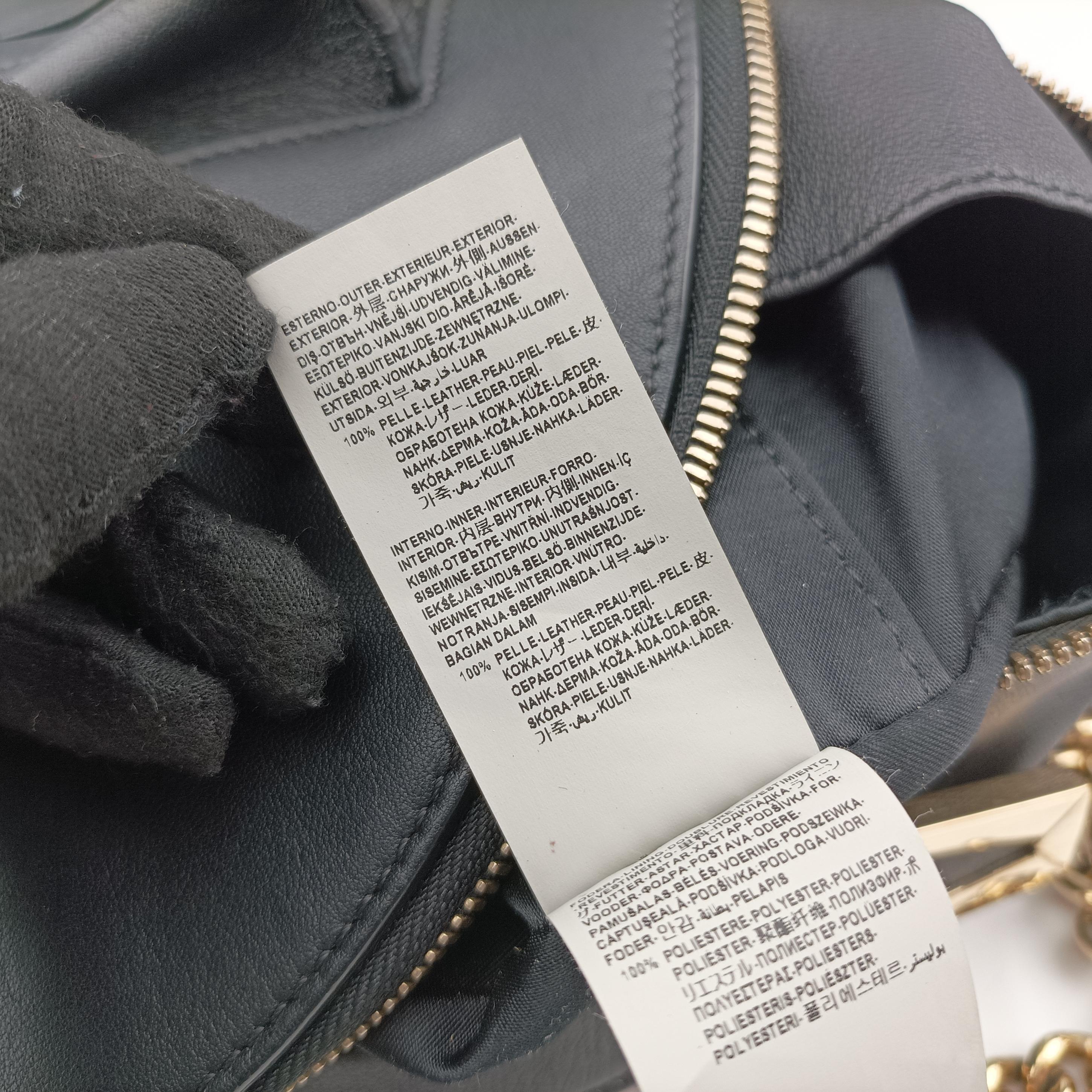 Secondhand VERSACE La Medusa Black Leather  backpack/rucksack | stylenewstar