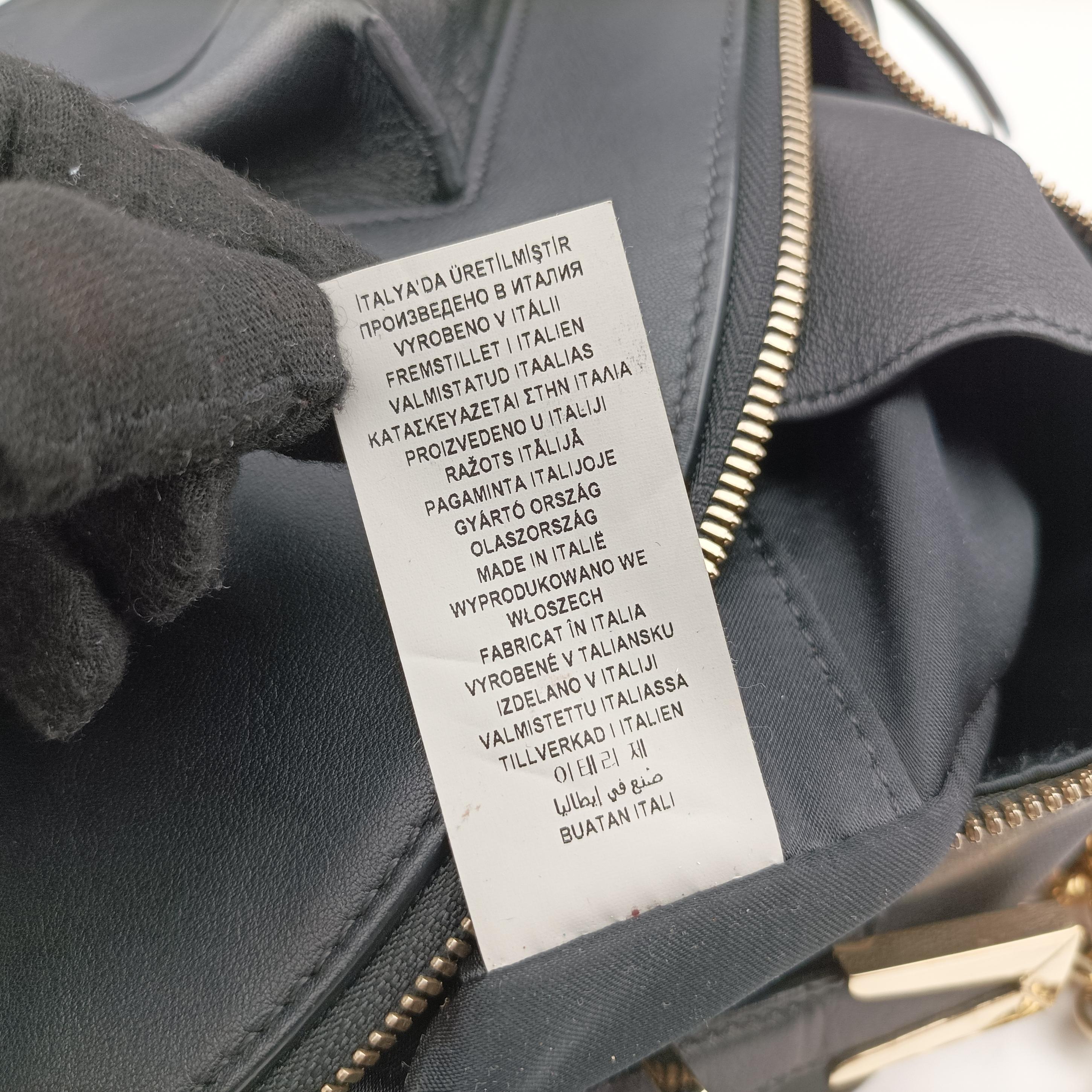 Secondhand VERSACE La Medusa Black Leather  backpack/rucksack | stylenewstar