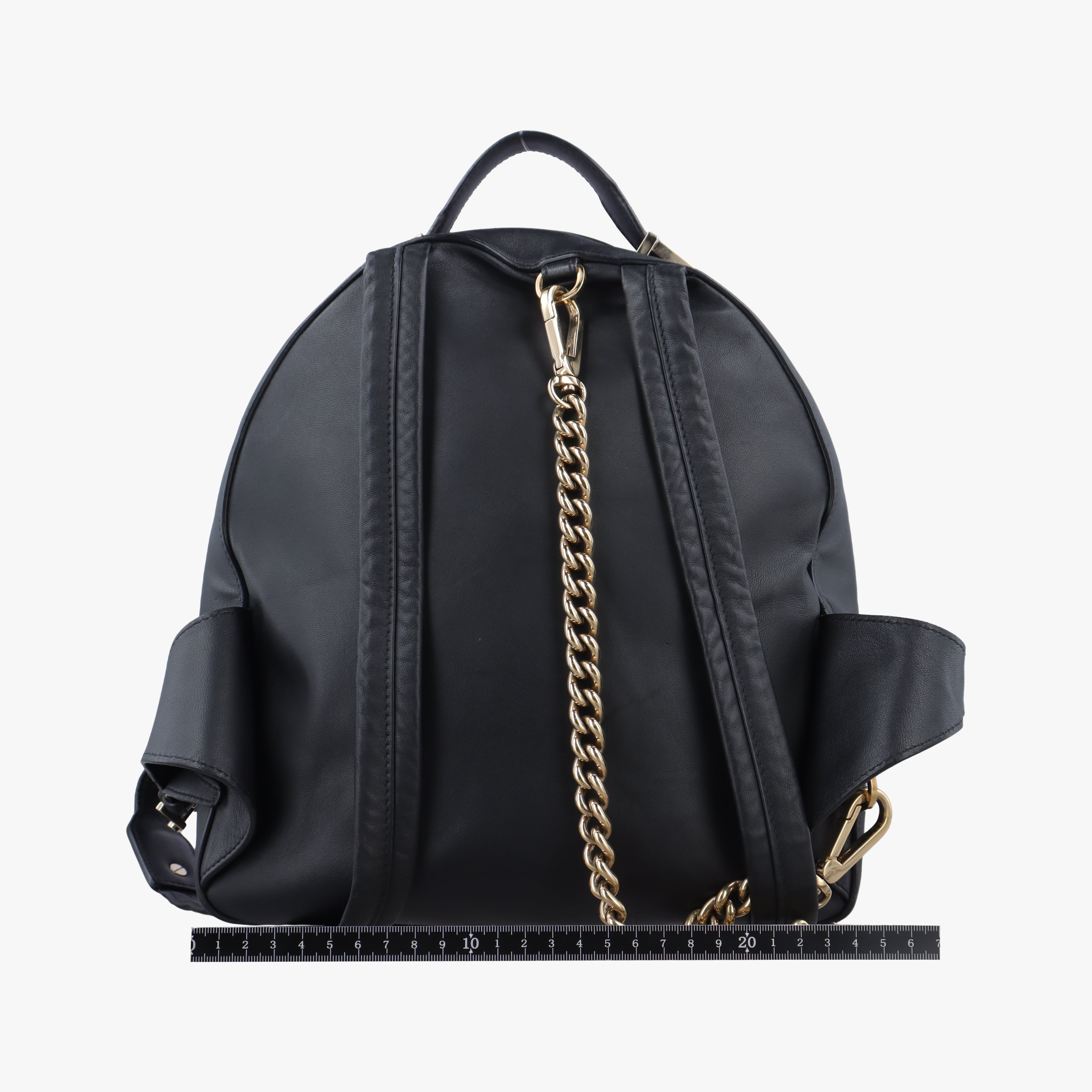 Secondhand VERSACE La Medusa Black Leather  backpack/rucksack | stylenewstar