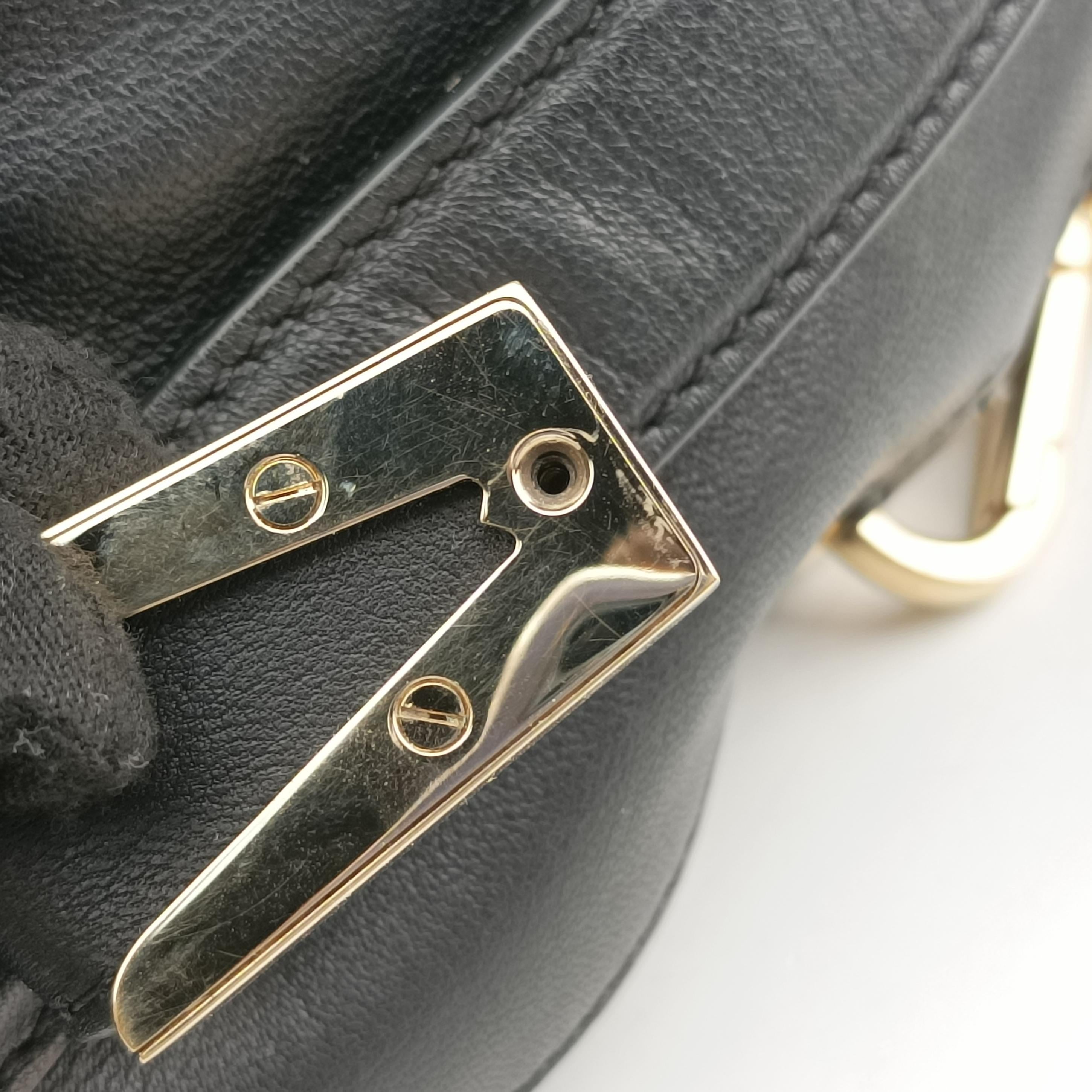 Secondhand VERSACE La Medusa Black Leather  backpack/rucksack | stylenewstar