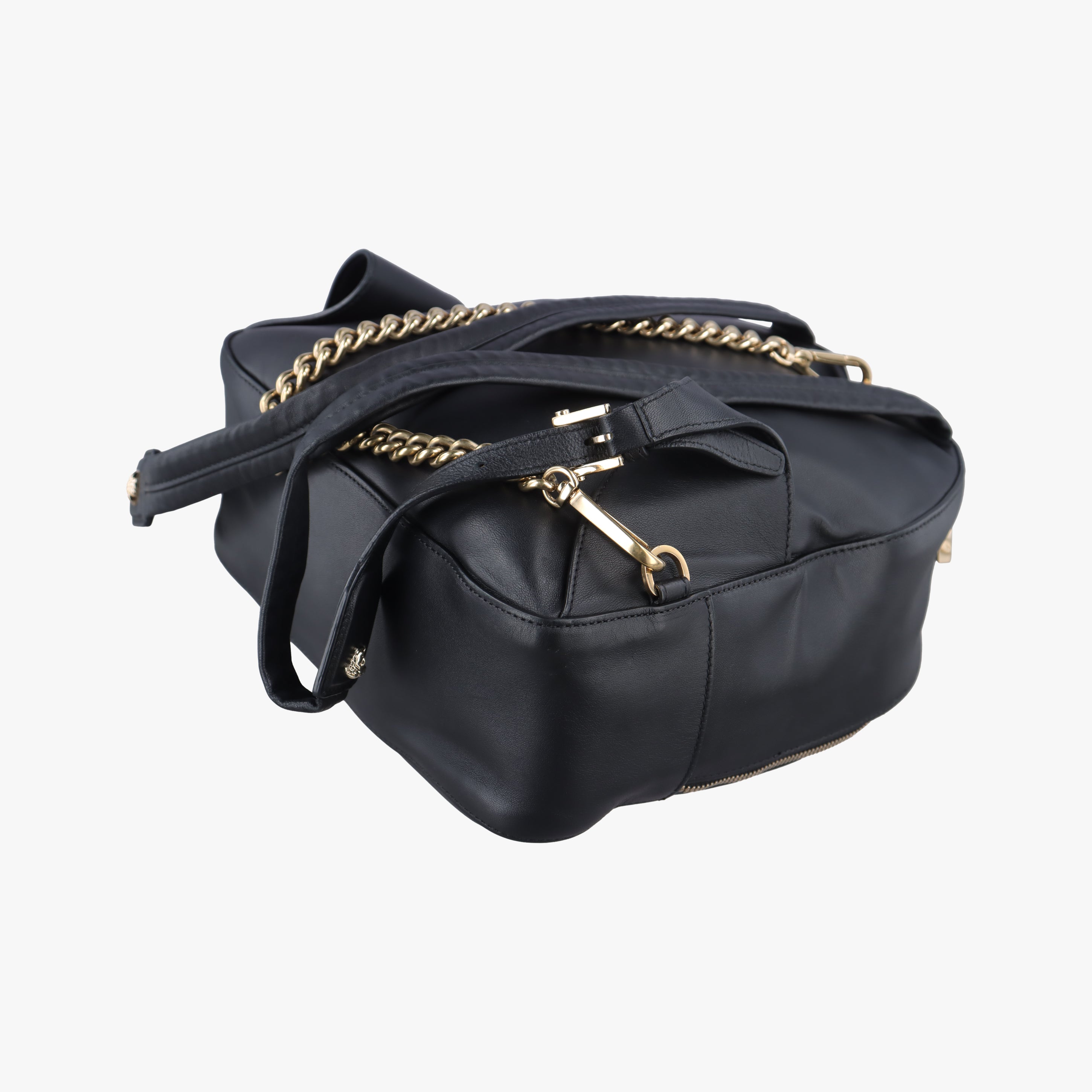 Secondhand VERSACE La Medusa Black Leather  backpack/rucksack | stylenewstar