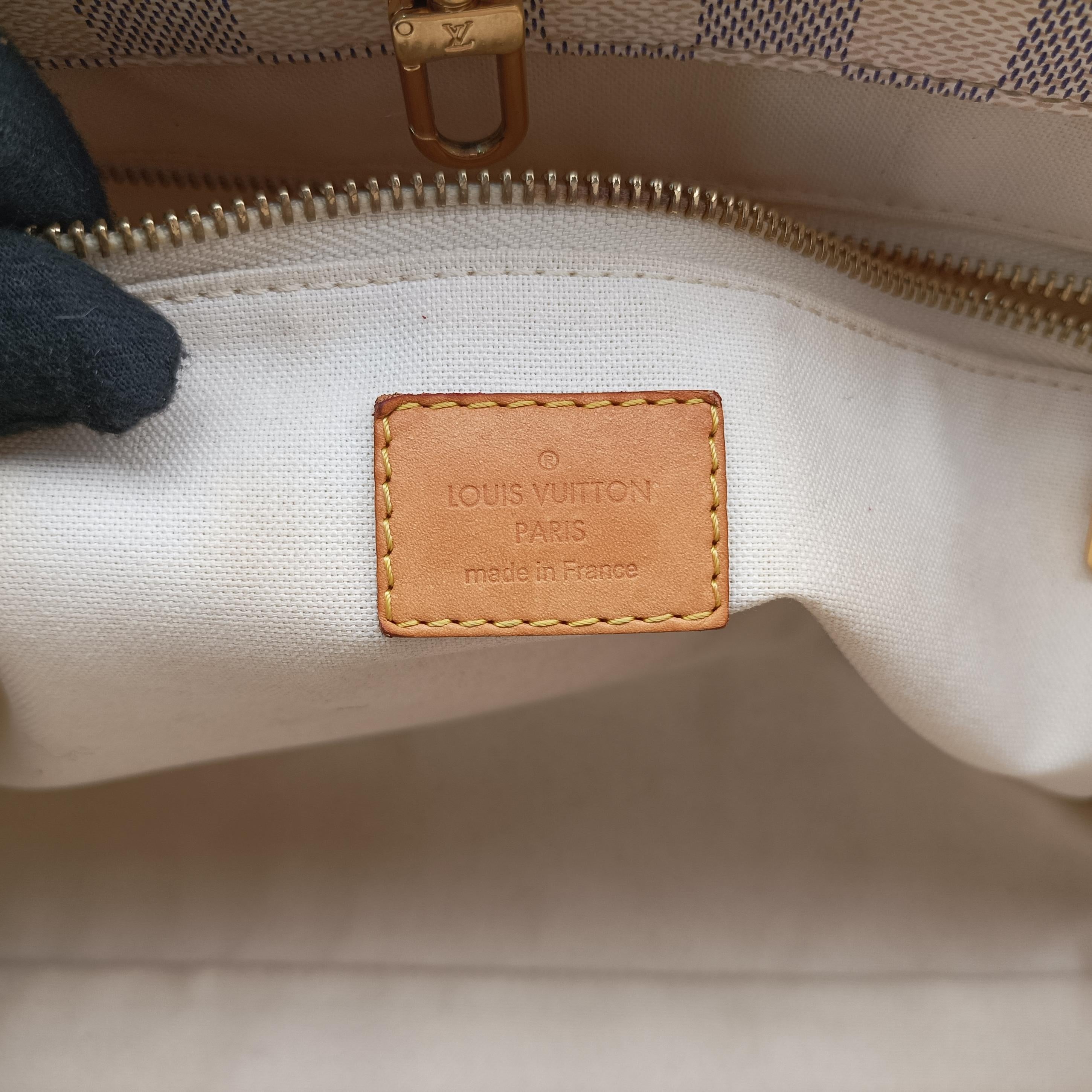 Vintage Louis Vuitton Cabas MM Azur Damier Canvas N41375 shoulderbag | stylenewstar