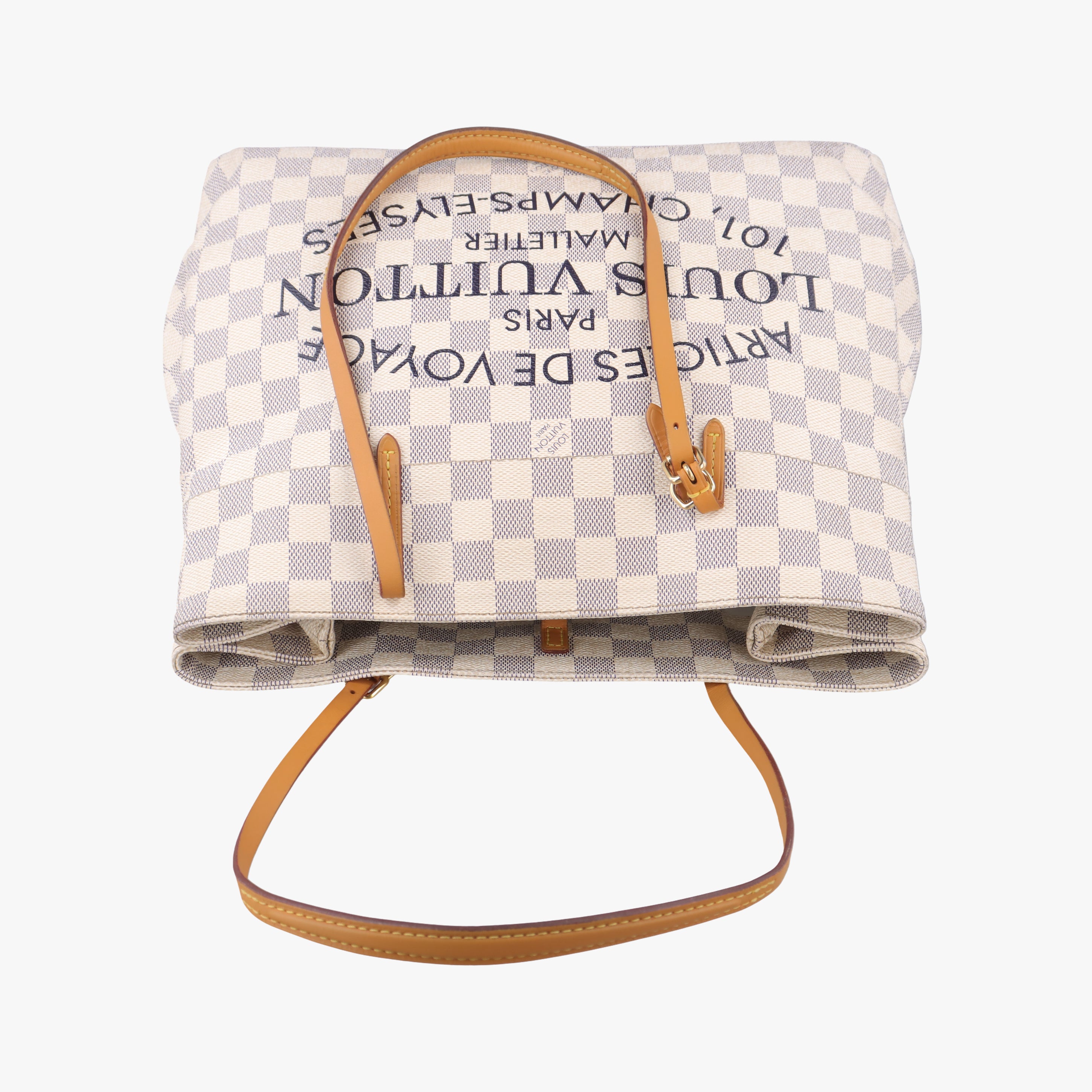 Vintage Louis Vuitton Cabas MM Azur Damier Canvas N41375 shoulderbag | stylenewstar