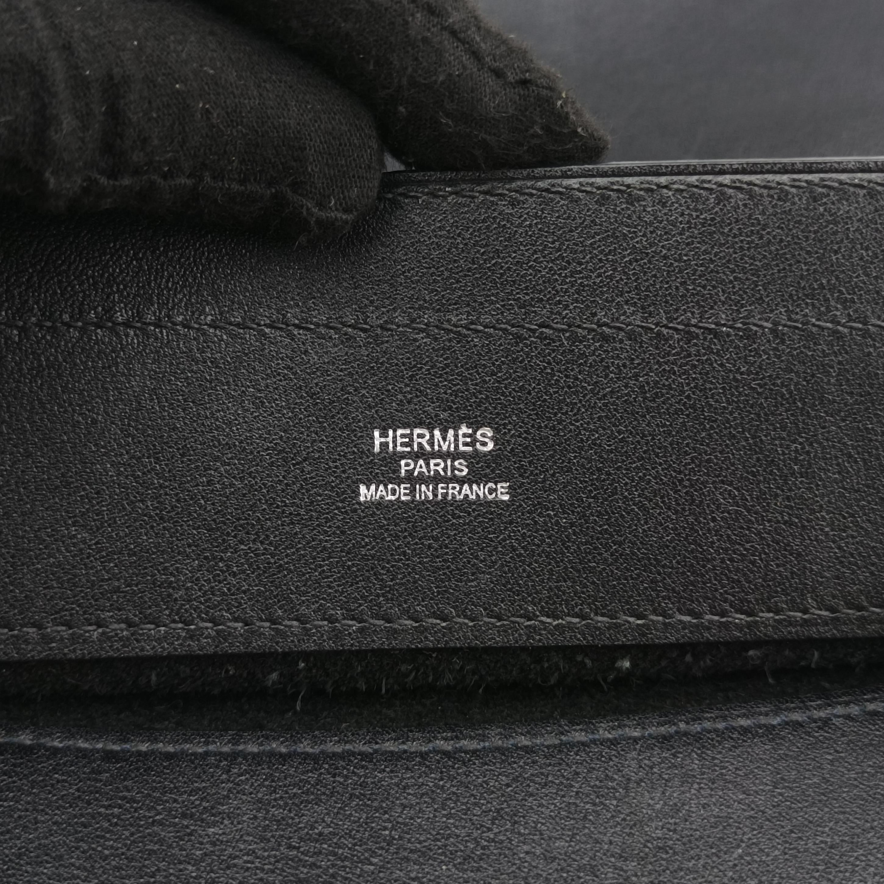 Vintage Hermes Sac Aline mini Black leather  shoulderbag | stylenewstar