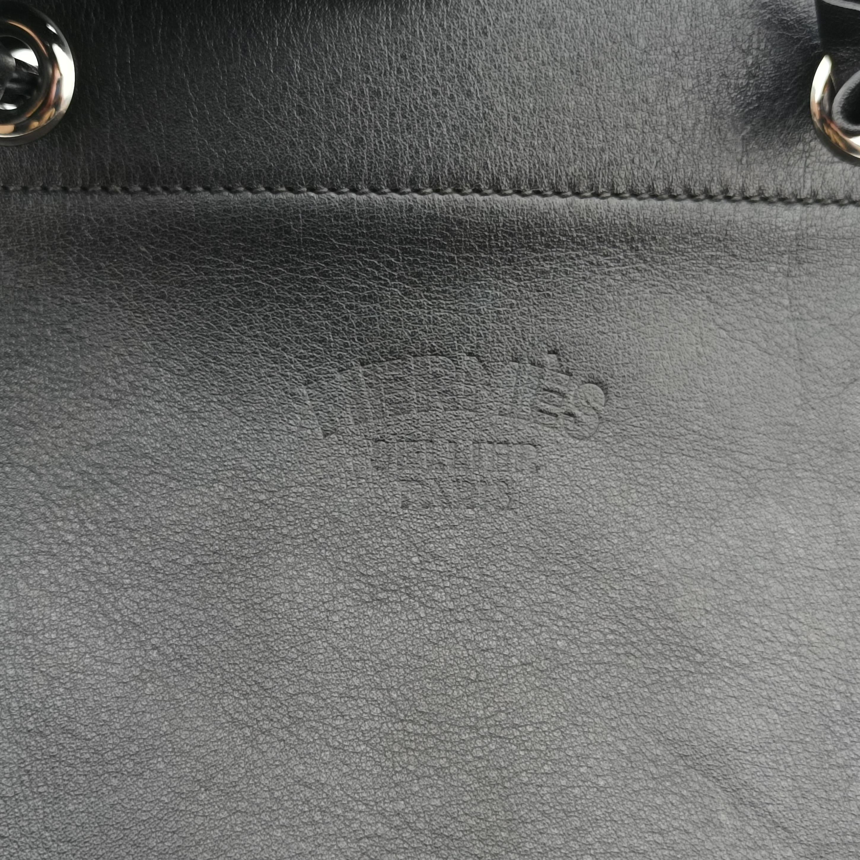 Vintage Hermes Sac Aline mini Black leather  shoulderbag | stylenewstar
