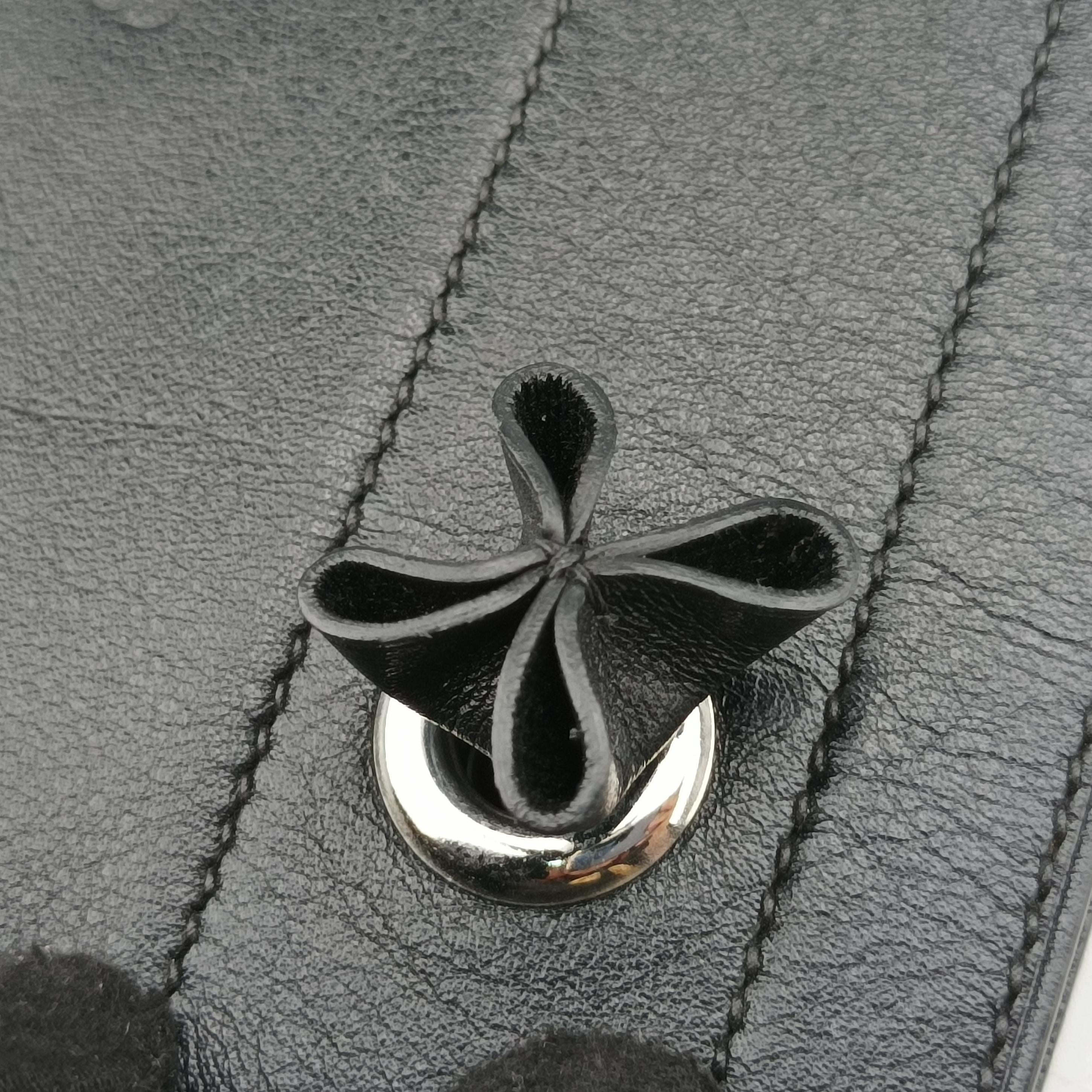 Vintage Hermes Sac Aline mini Black leather  shoulderbag | stylenewstar