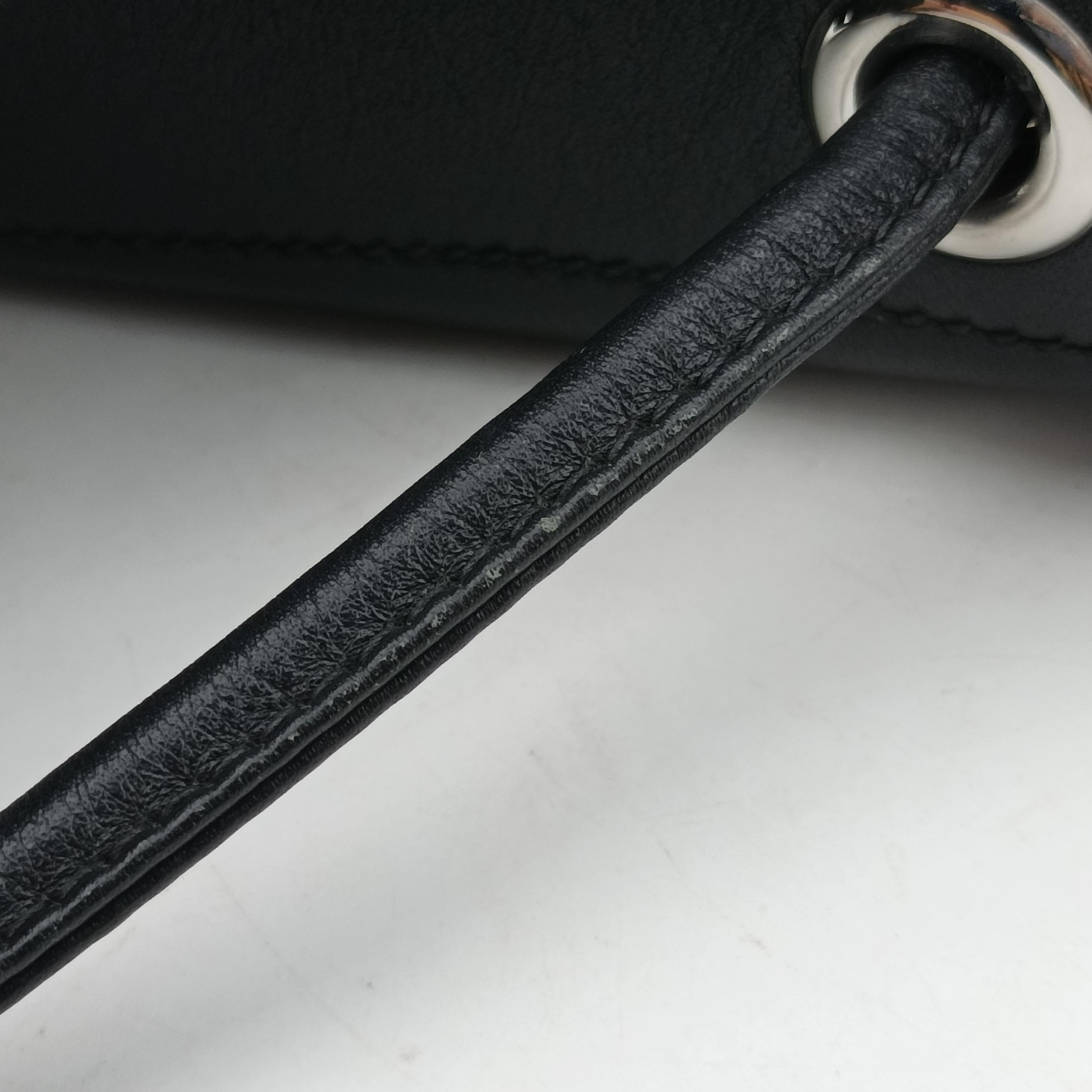 Vintage Hermes Sac Aline mini Black leather  shoulderbag | stylenewstar