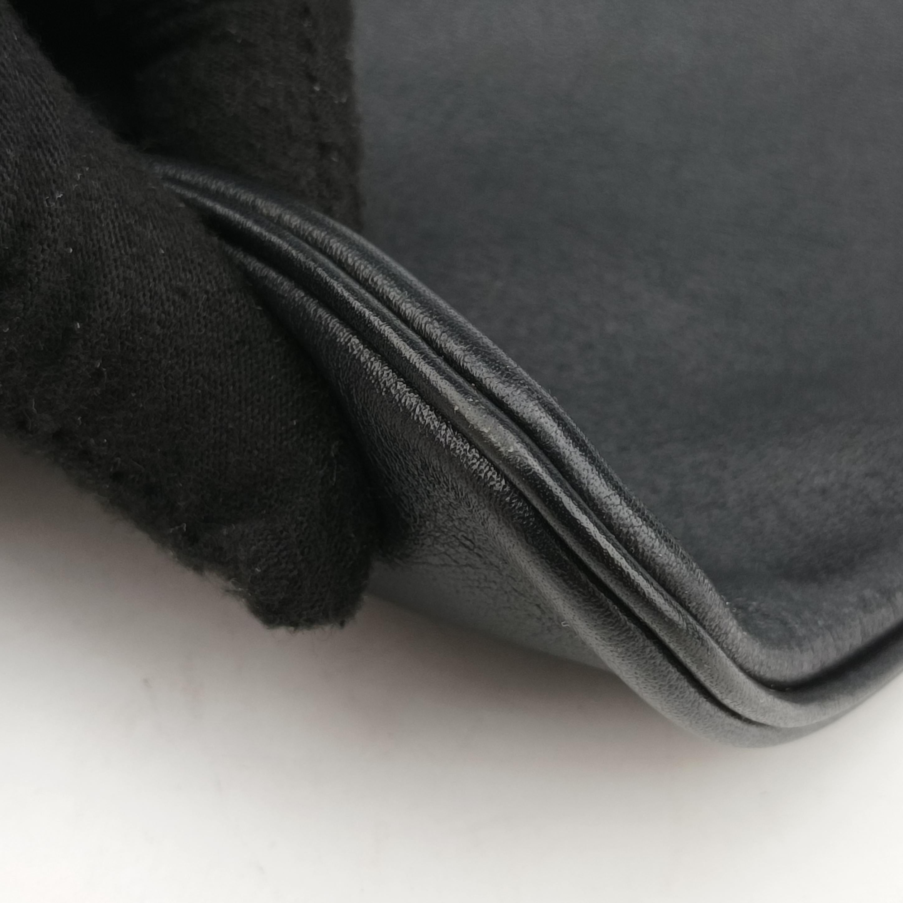 Vintage Hermes Sac Aline mini Black leather  shoulderbag | stylenewstar