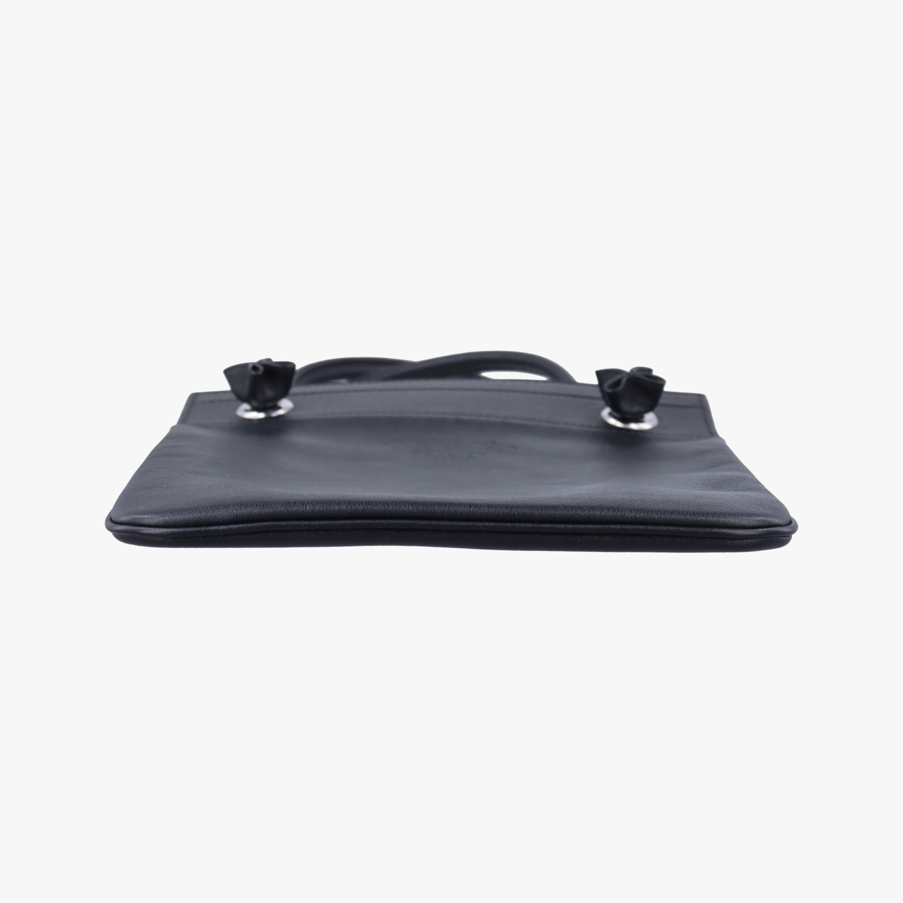 Vintage Hermes Sac Aline mini Black leather  shoulderbag | stylenewstar