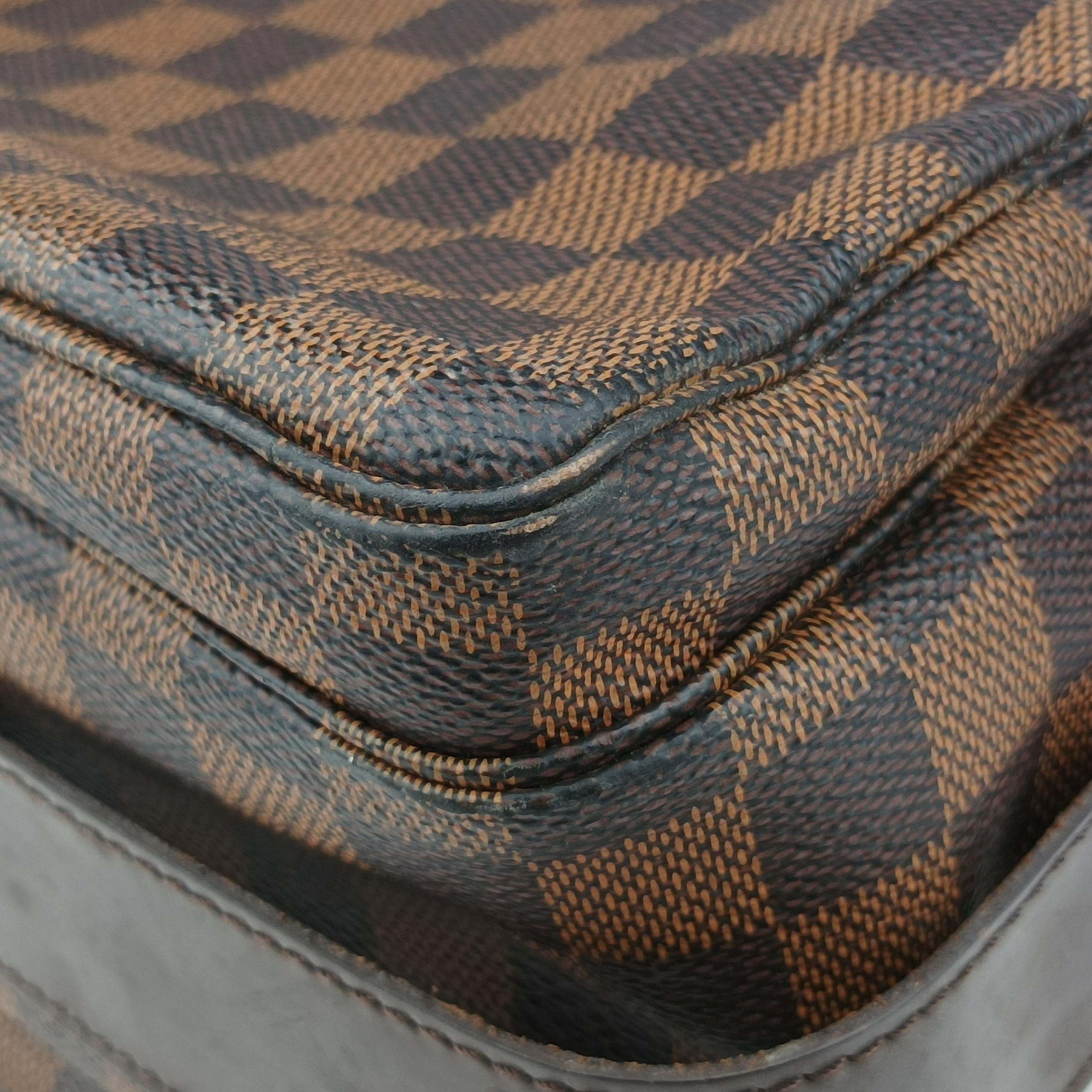 Secondhand Louis Vuitton NAVIGLIO EBENE Damier Canvas N45255 shoulderbag | stylenewstar