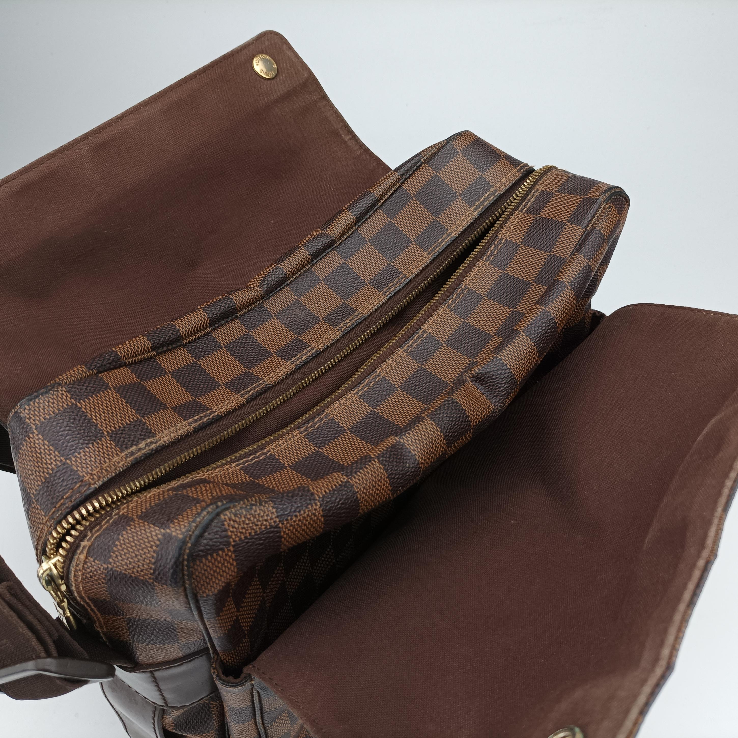 Secondhand Louis Vuitton NAVIGLIO EBENE Damier Canvas N45255 shoulderbag | stylenewstar