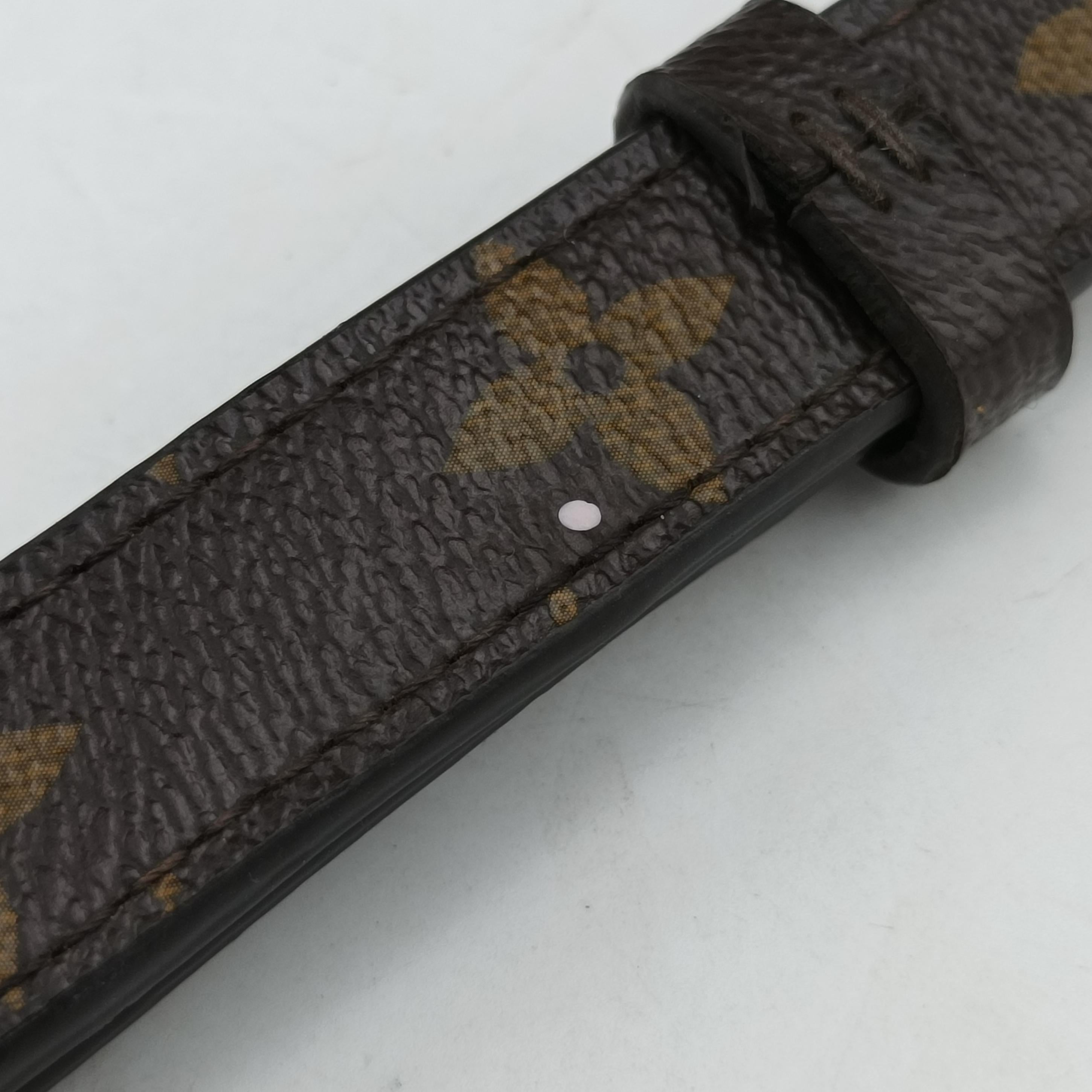 Pre-owned Louis Vuitton PALLAS brown×SAFRAN Monogram Canvas×calf leather M40929 shoulderbag | stylenewstar