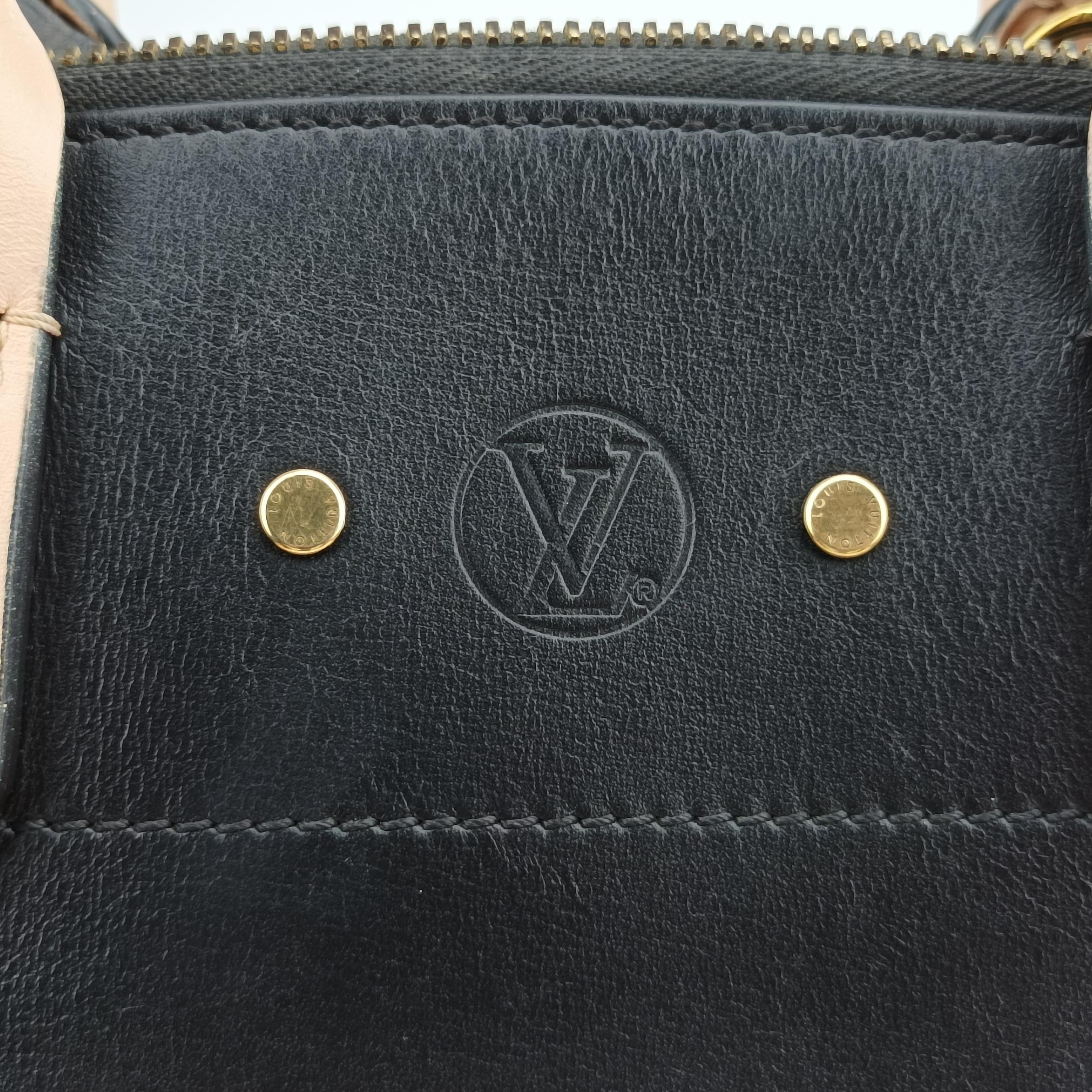 Pre-owned Louis Vuitton City Steamer MM Ruby×Noir Leather M42594 shoulderbag | stylenewstar