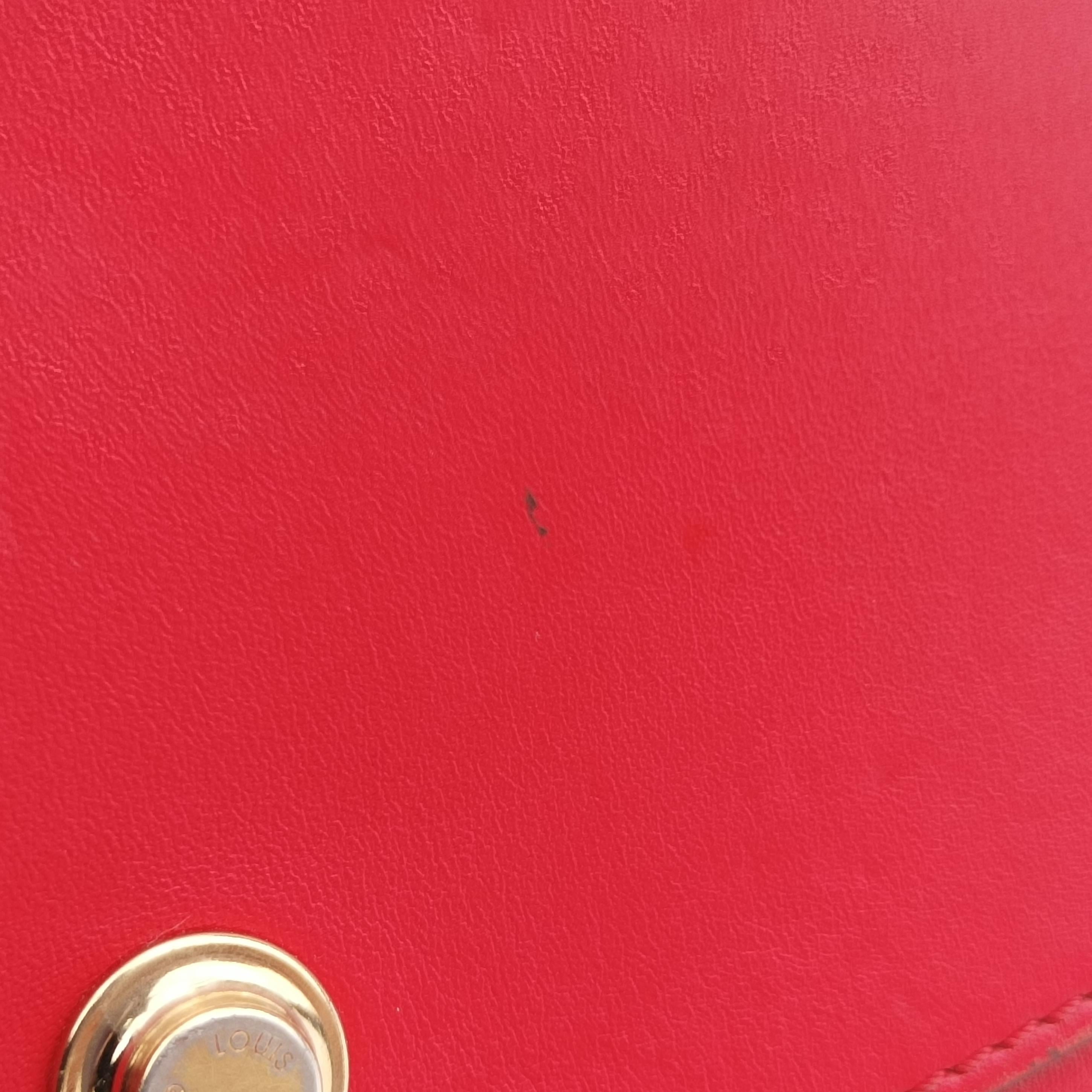 Pre-owned Louis Vuitton City Steamer MM Ruby×Noir Leather M42594 shoulderbag | stylenewstar