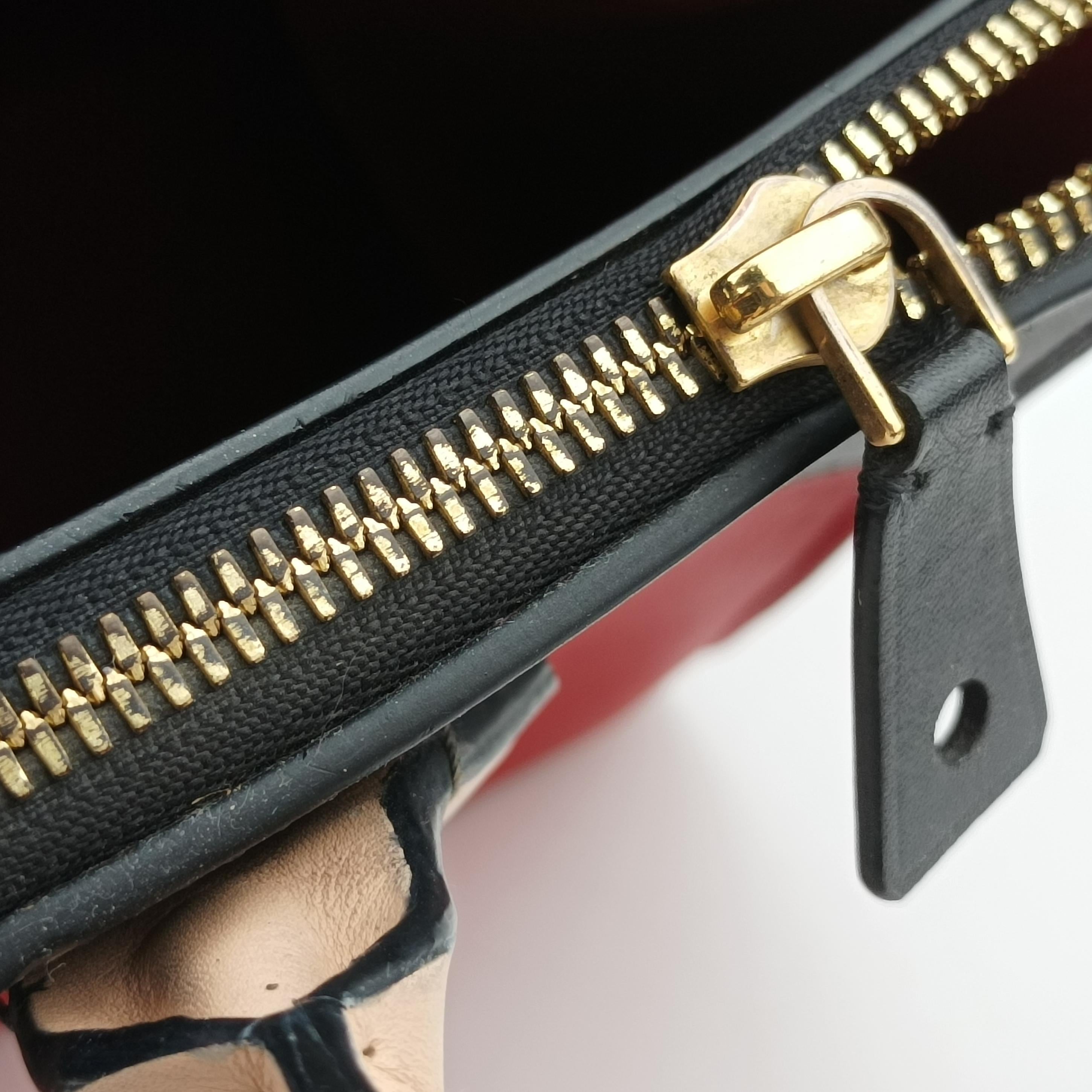 Pre-owned Louis Vuitton City Steamer MM Ruby×Noir Leather M42594 shoulderbag | stylenewstar