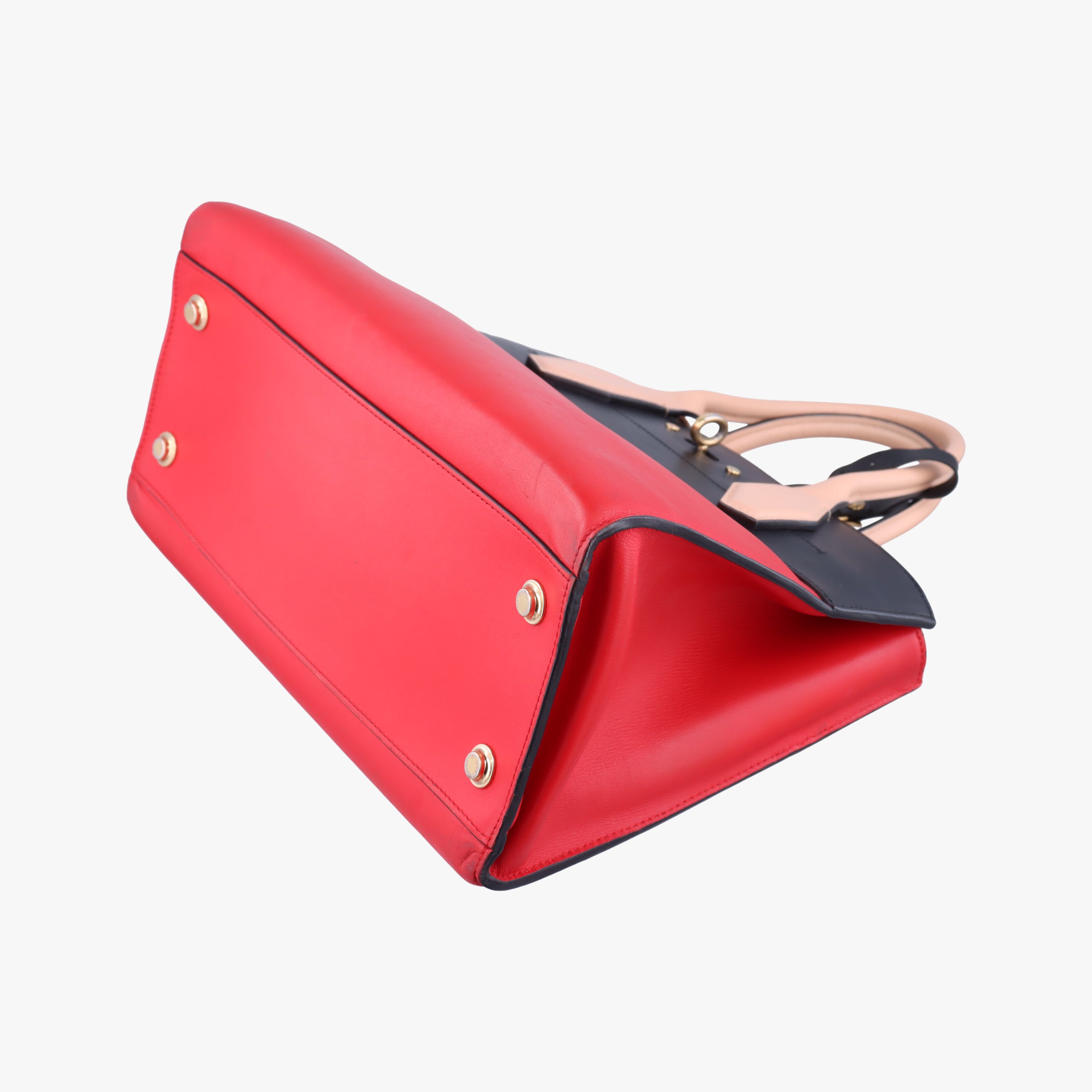 Pre-owned Louis Vuitton City Steamer MM Ruby×Noir Leather M42594 shoulderbag | stylenewstar