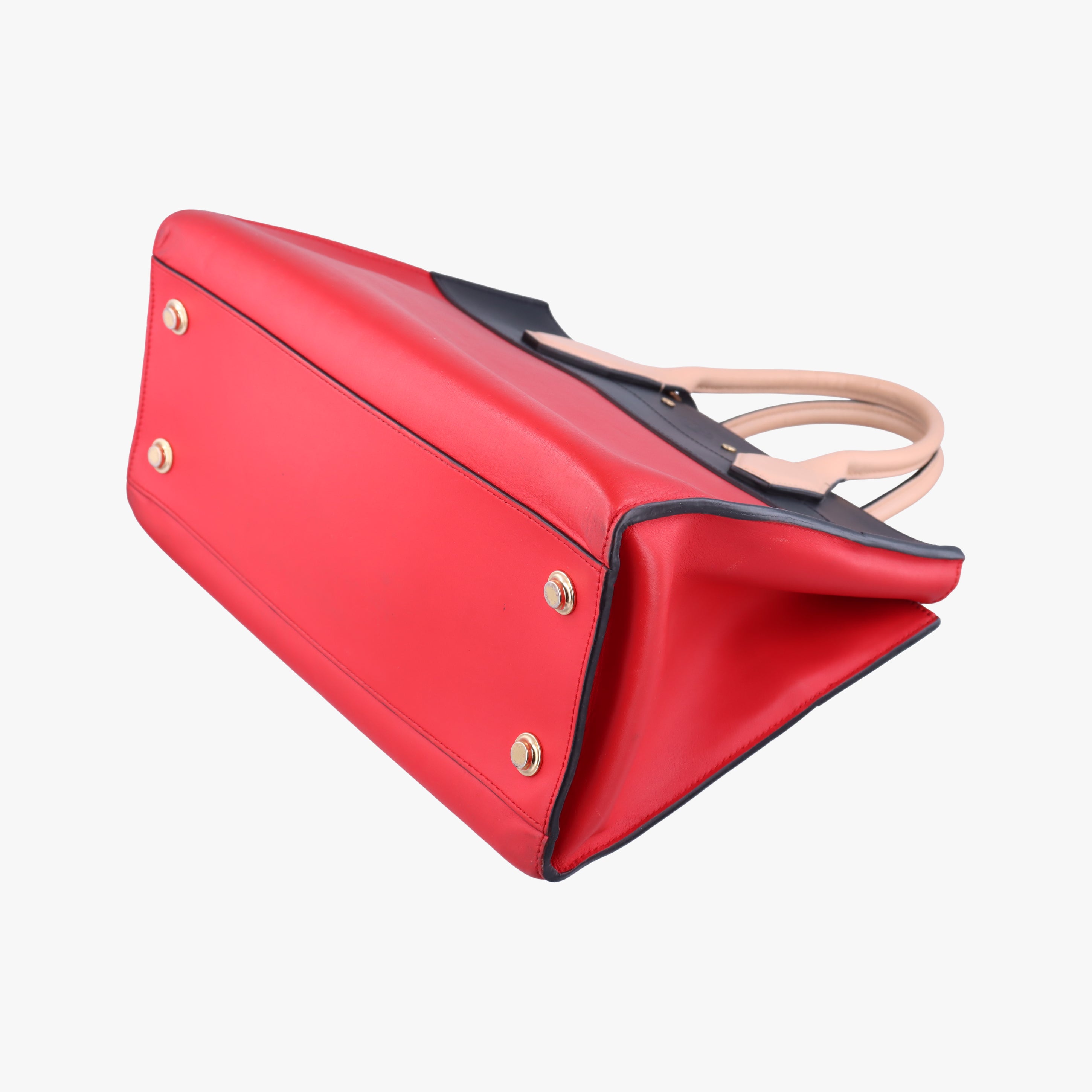 Pre-owned Louis Vuitton City Steamer MM Ruby×Noir Leather M42594 shoulderbag | stylenewstar