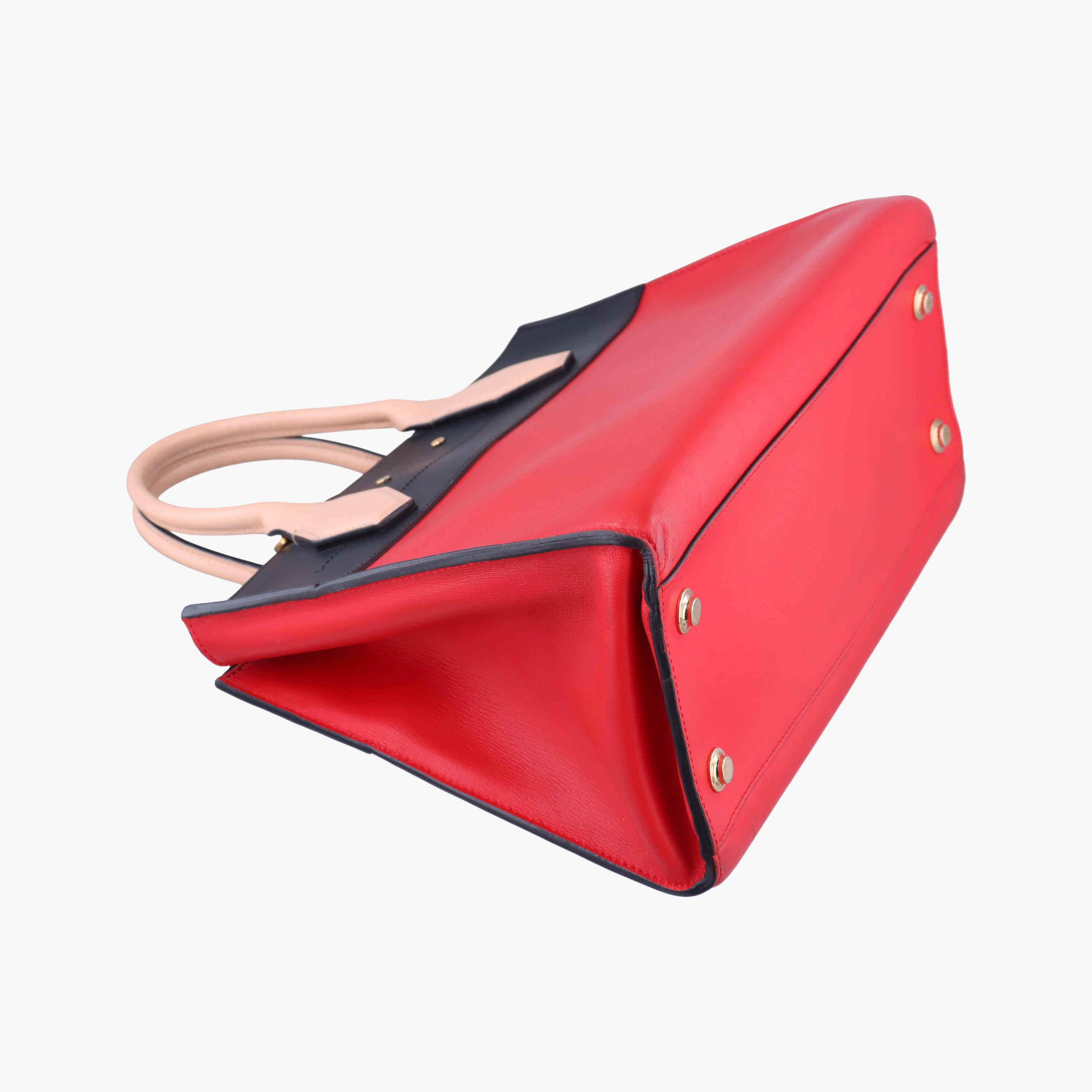 Pre-owned Louis Vuitton City Steamer MM Ruby×Noir Leather M42594 shoulderbag | stylenewstar