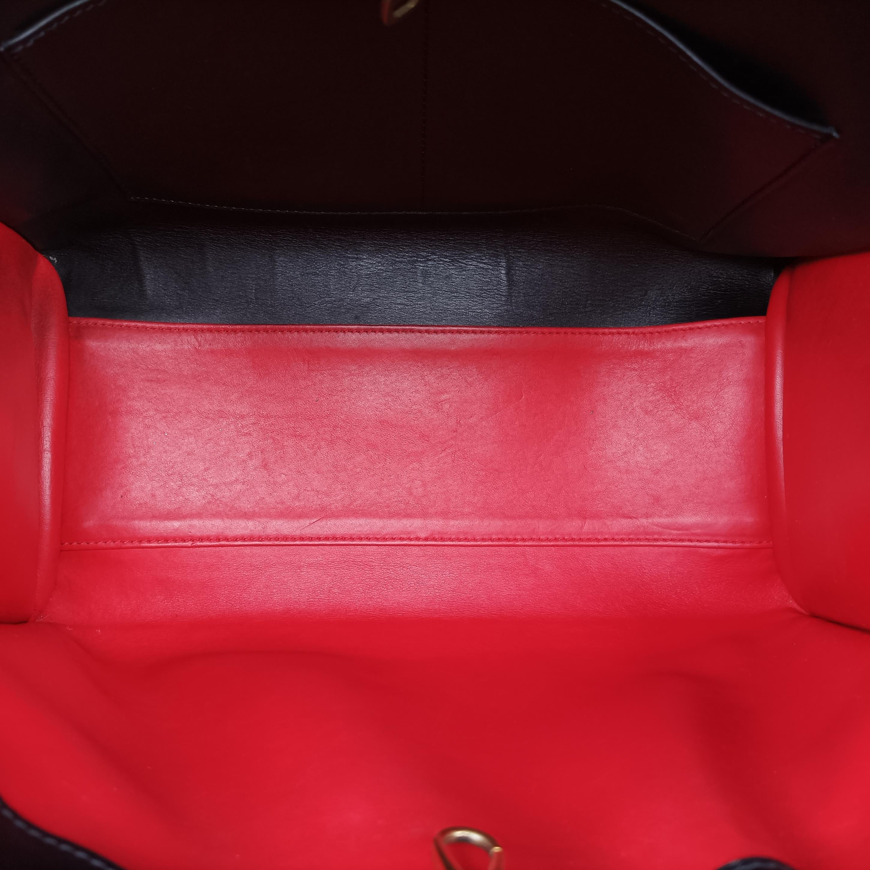 Pre-owned Louis Vuitton City Steamer MM Ruby×Noir Leather M42594 shoulderbag | stylenewstar