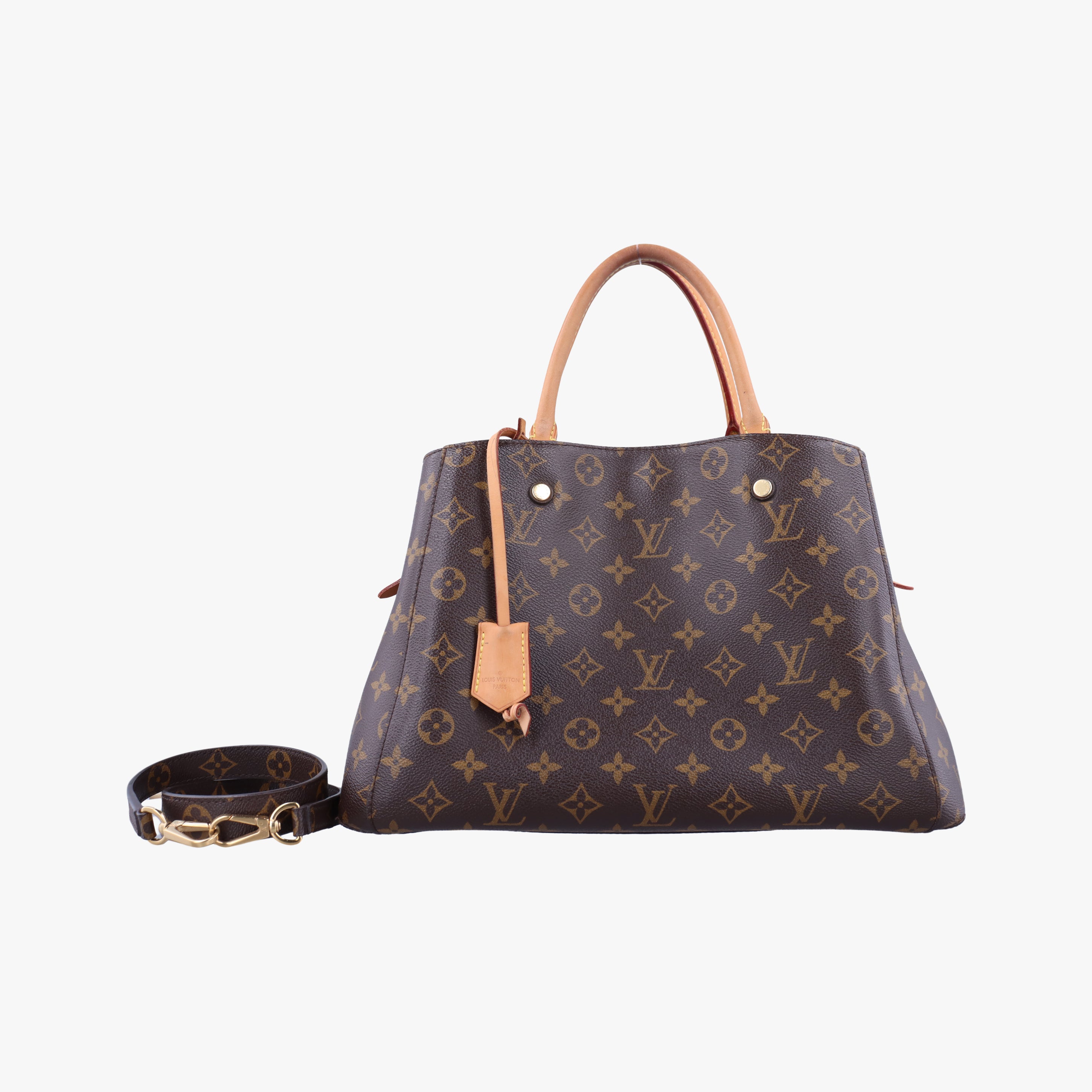 Pre-owned Louis Vuitton MONTAIGNE MM Brown Monogram Canvas M41056 shoulderbag | stylenewstar