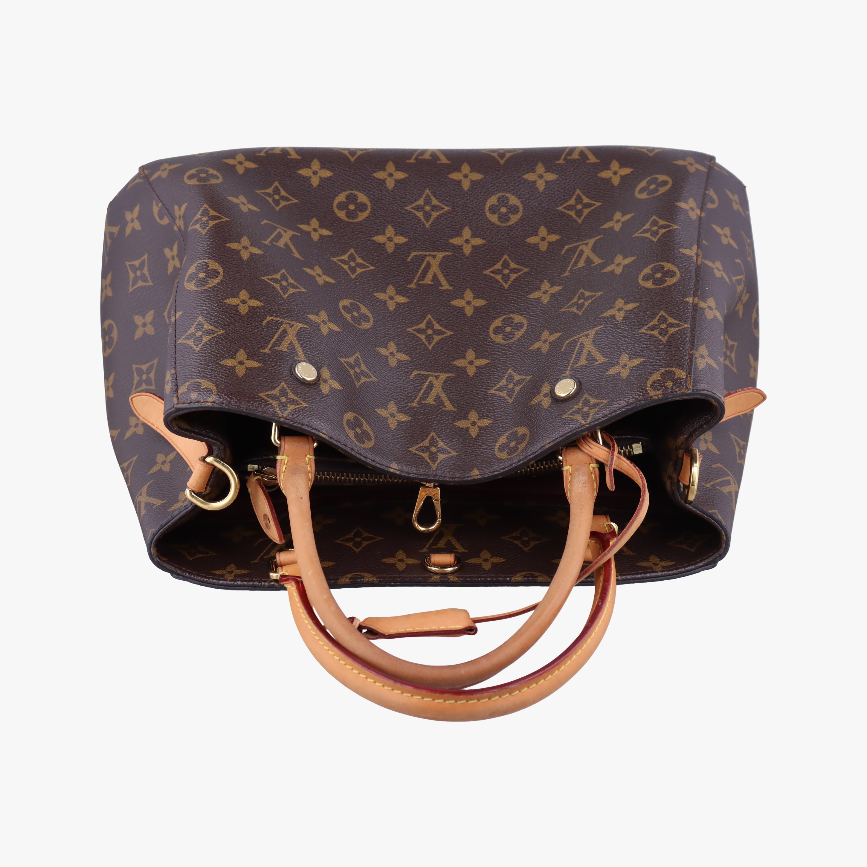 Pre-owned Louis Vuitton MONTAIGNE MM Brown Monogram Canvas M41056 shoulderbag | stylenewstar