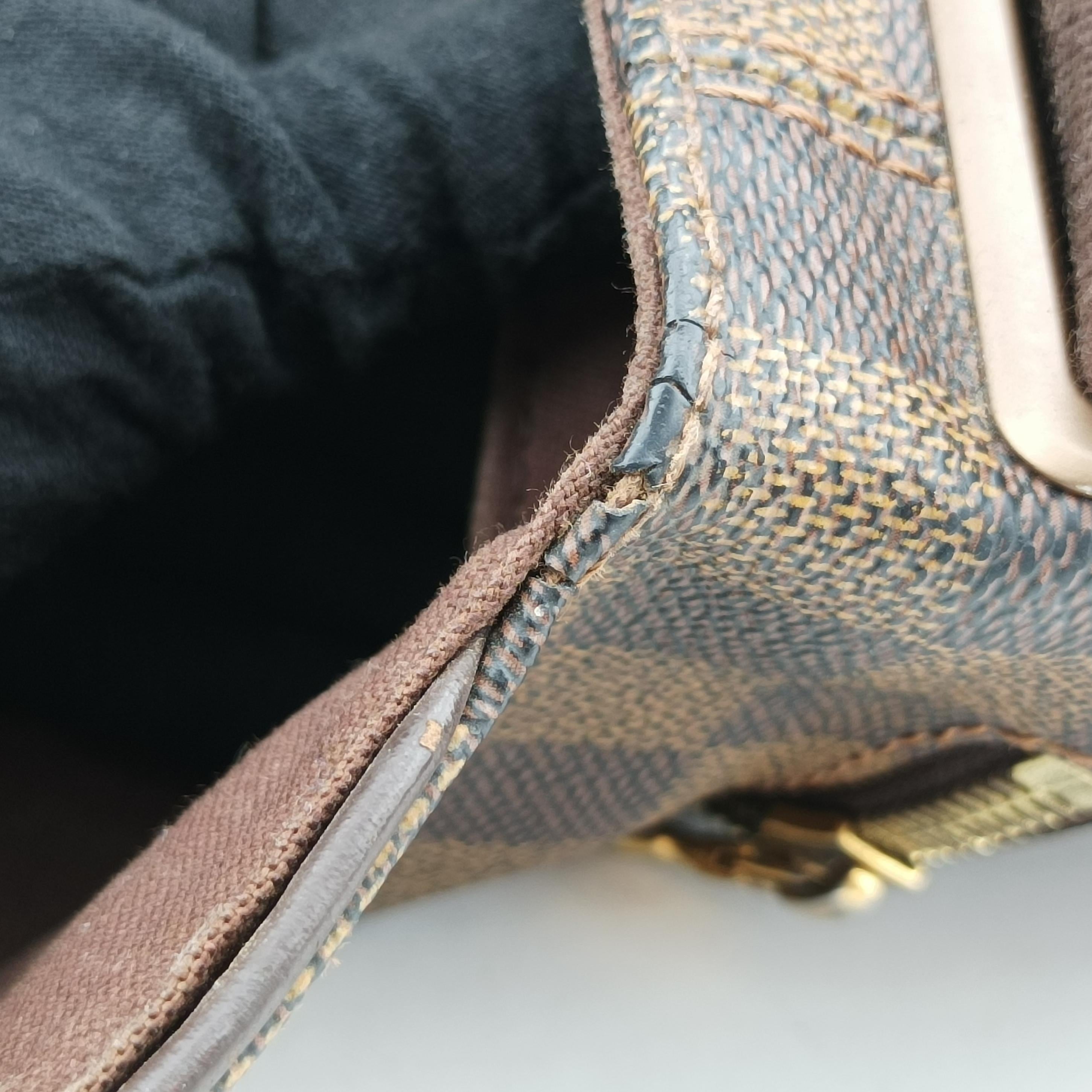 Secondhand Louis Vuitton BROOKLYN MM EBENE Damier Canvas N51211 shoulderbag | stylenewstar