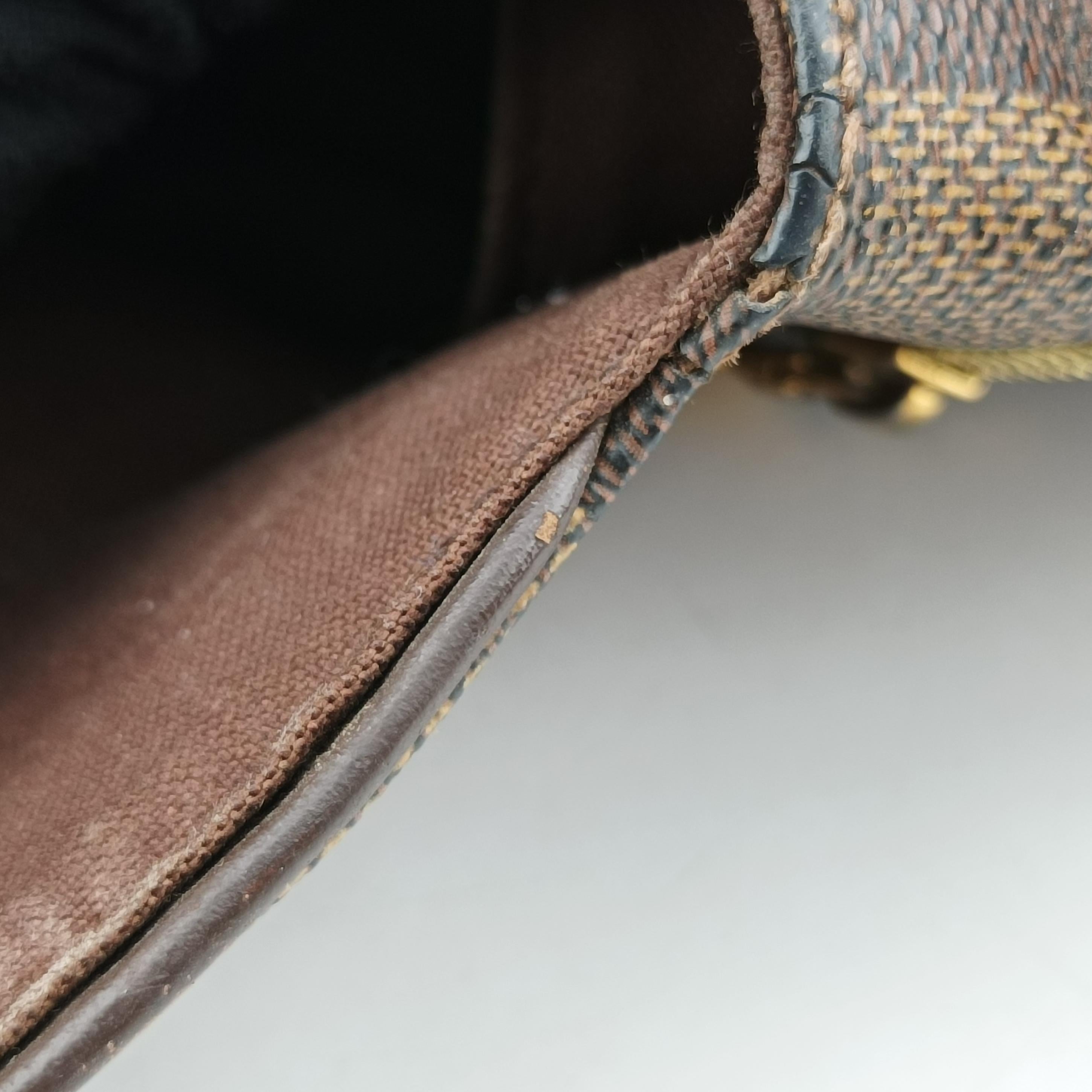 Secondhand Louis Vuitton BROOKLYN MM EBENE Damier Canvas N51211 shoulderbag | stylenewstar