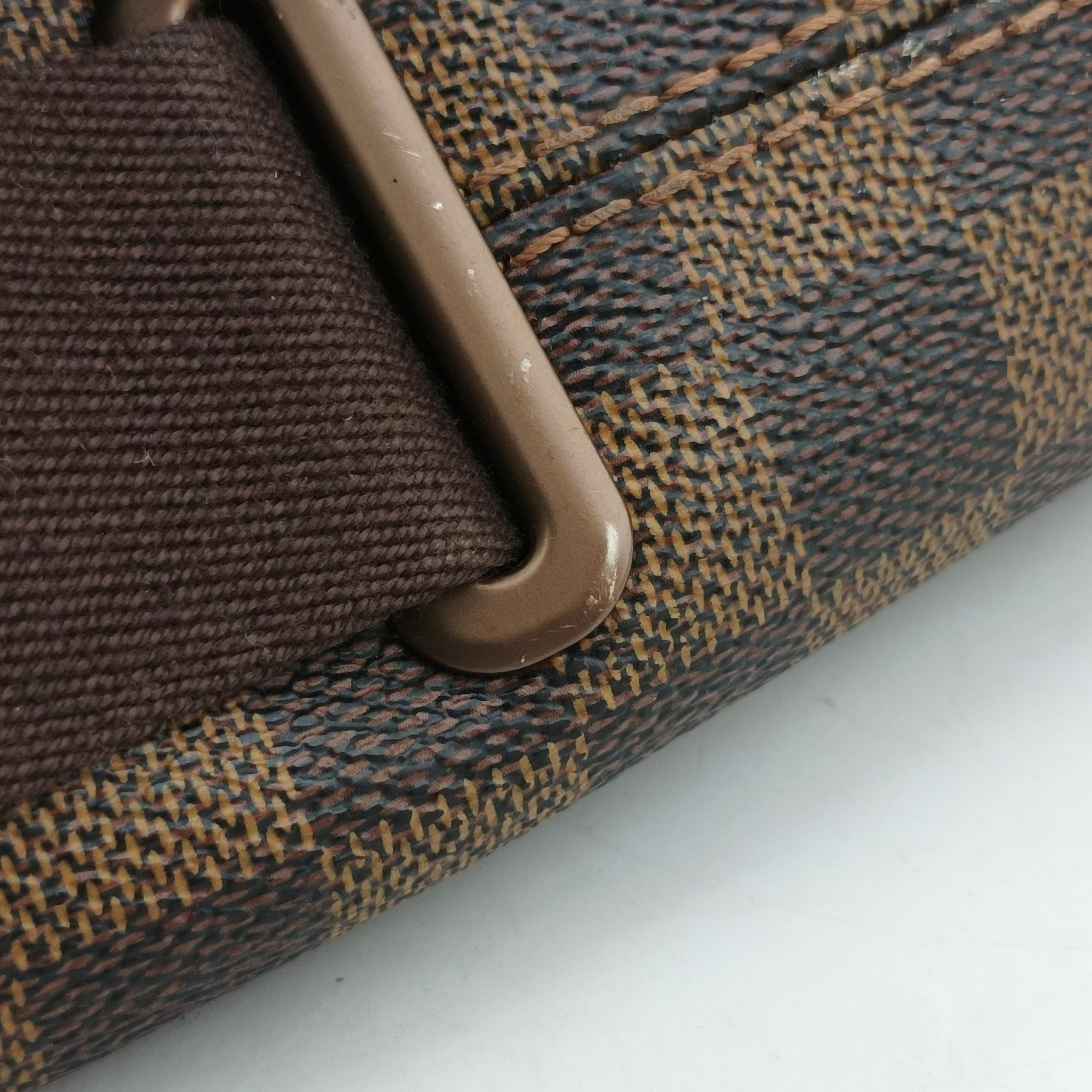 Secondhand Louis Vuitton BROOKLYN MM EBENE Damier Canvas N51211 shoulderbag | stylenewstar