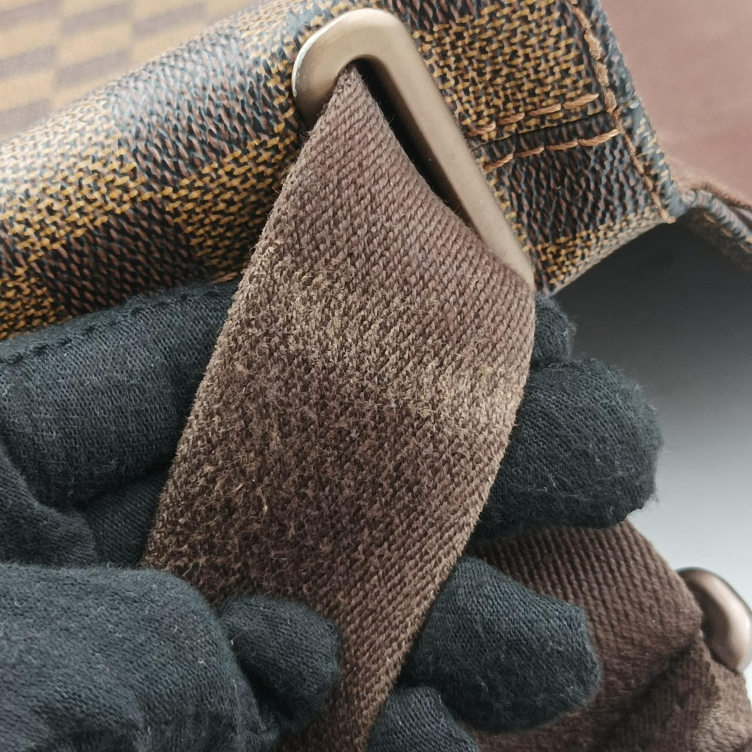 Secondhand Louis Vuitton BROOKLYN MM EBENE Damier Canvas N51211 shoulderbag | stylenewstar