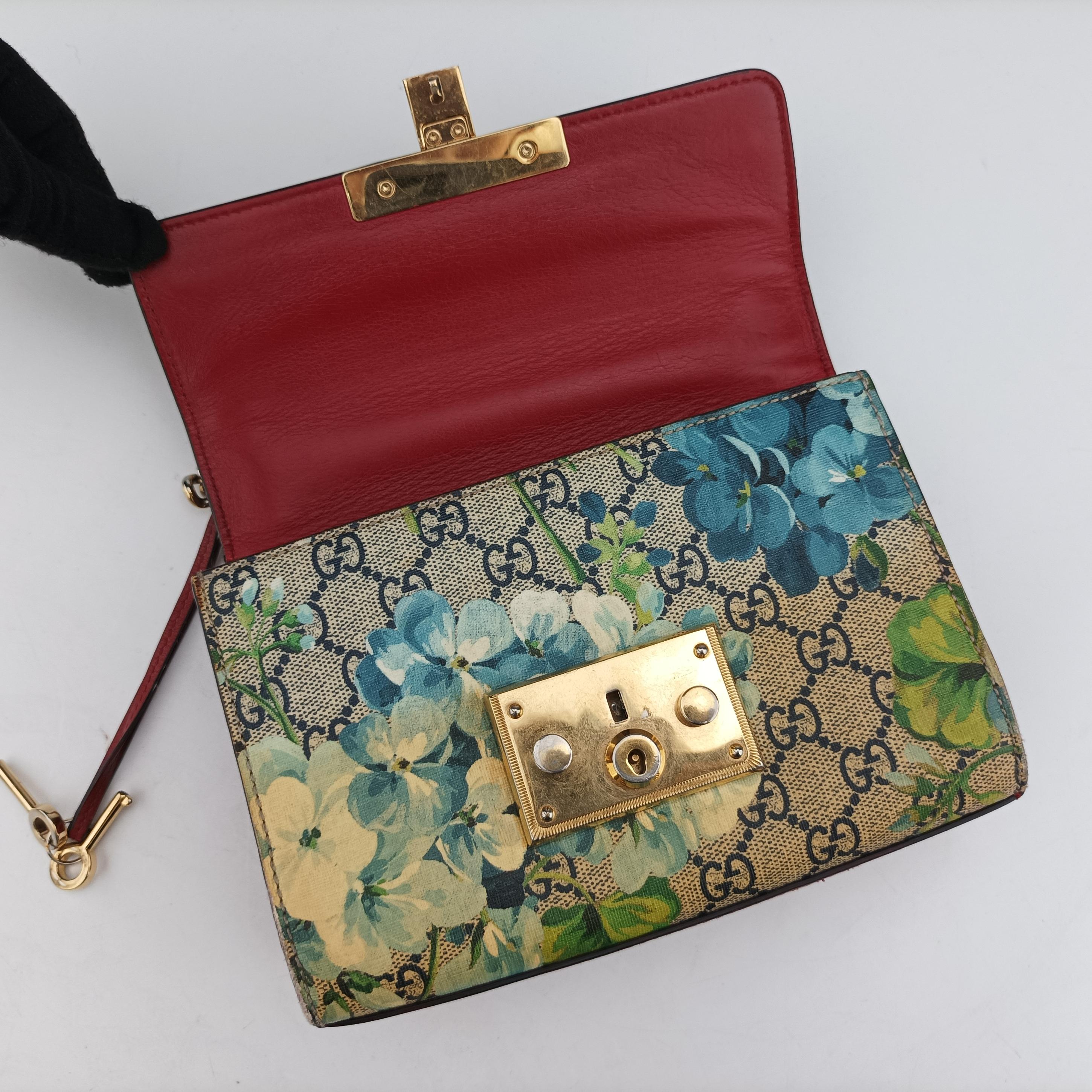 Pre-owned Gucci Padlock Multicolour PVC coated canvas 409487 shoulderbag | stylenewstar