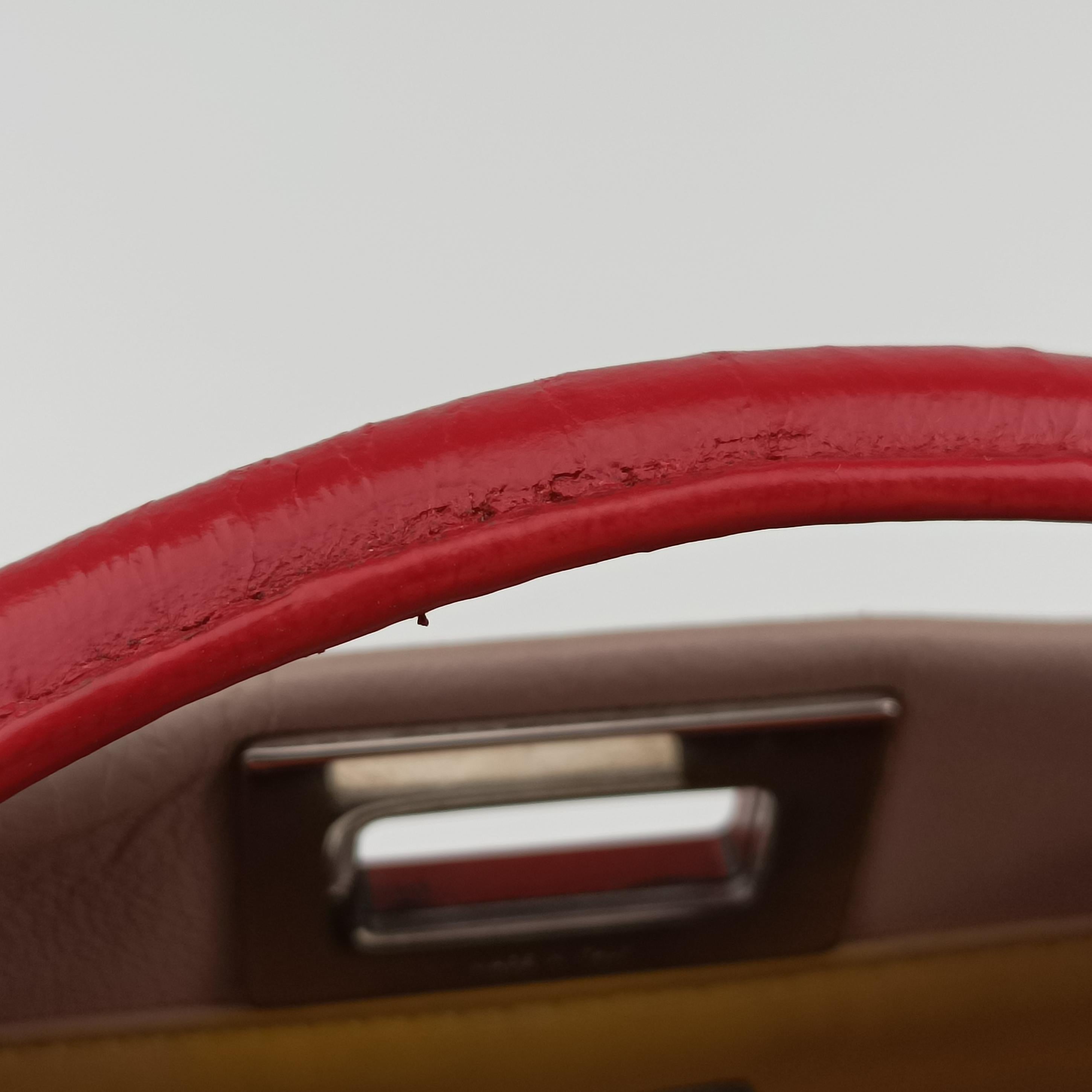 Pre-owned Fendi PEEKABOO Pink Leather 8BN244 shoulderbag | stylenewstar