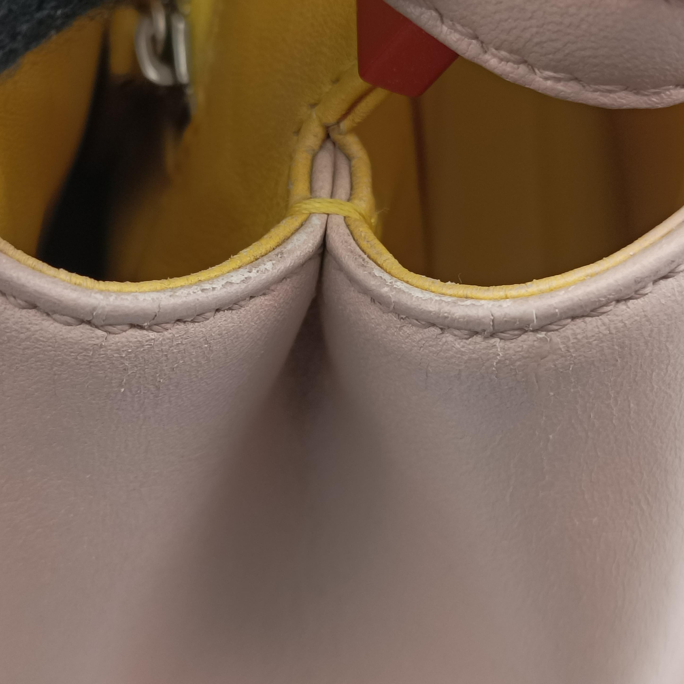 Pre-owned Fendi PEEKABOO Pink Leather 8BN244 shoulderbag | stylenewstar
