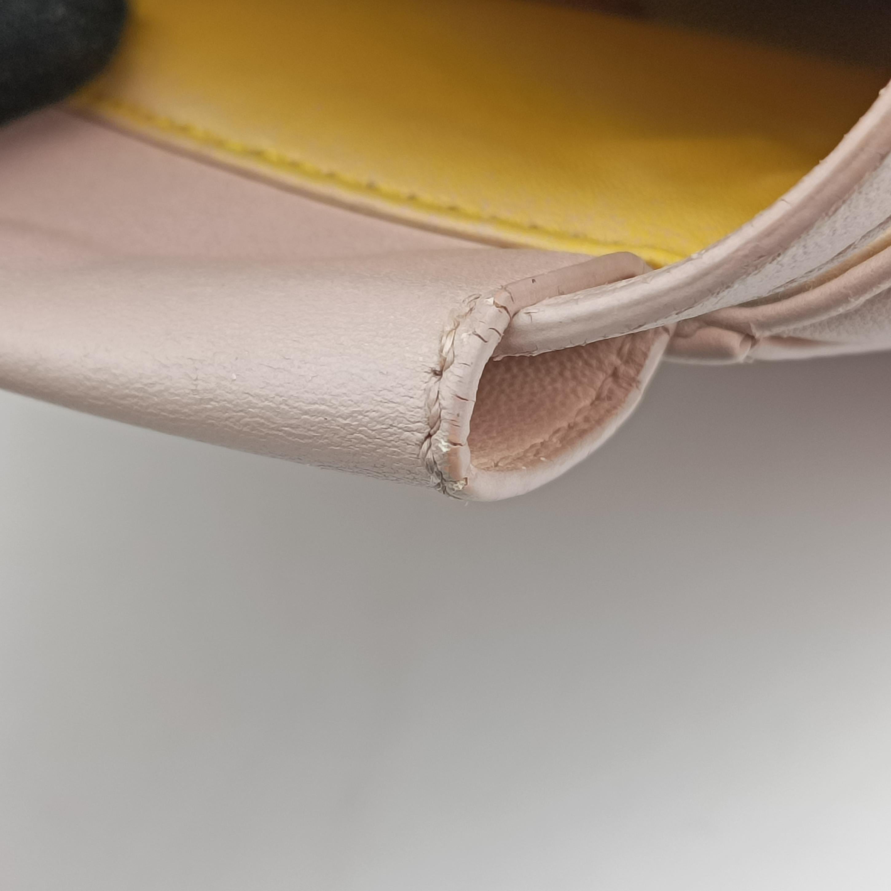 Pre-owned Fendi PEEKABOO Pink Leather 8BN244 shoulderbag | stylenewstar