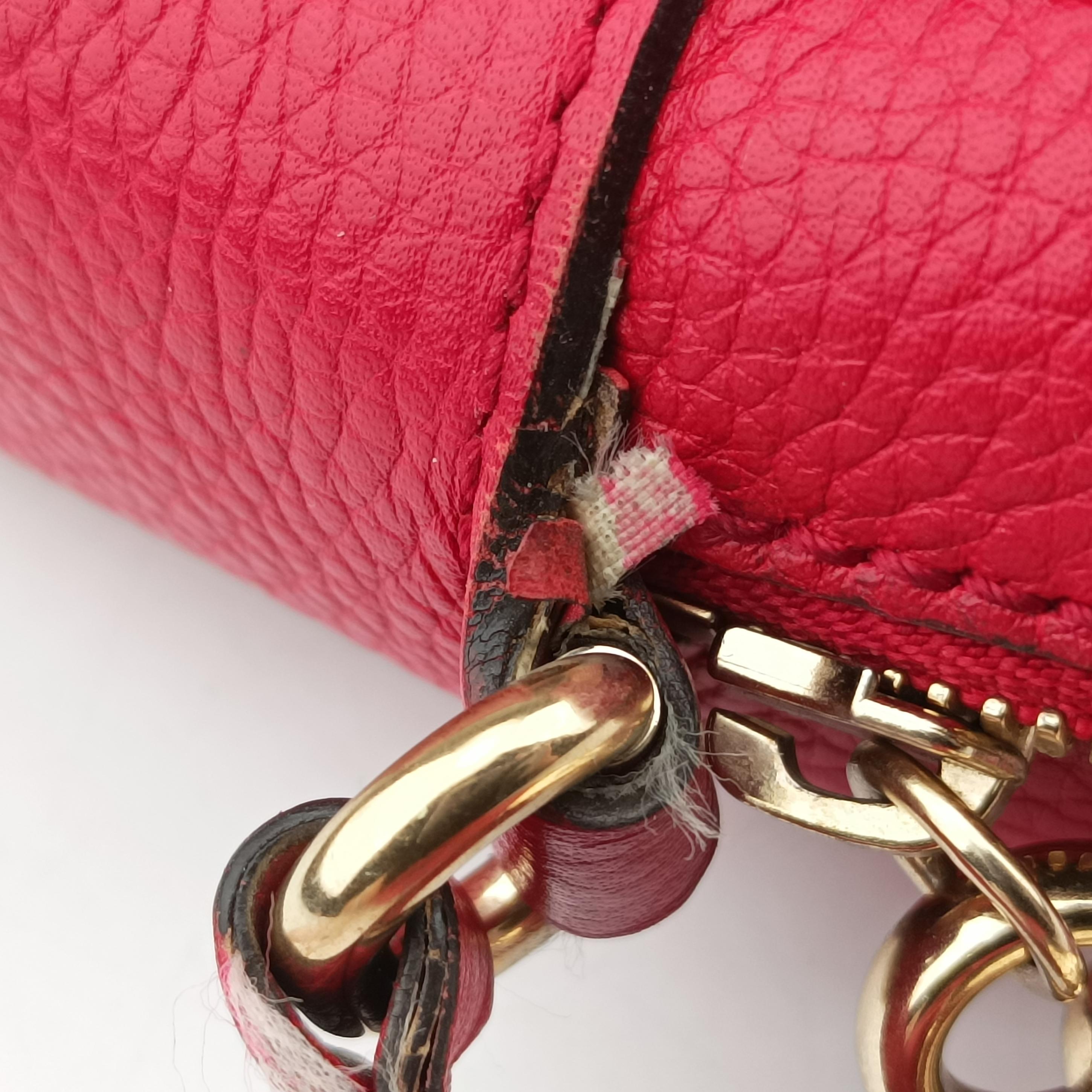 Pre-owned Gucci Soho Red Leather 308364 shoulderbag | stylenewstar