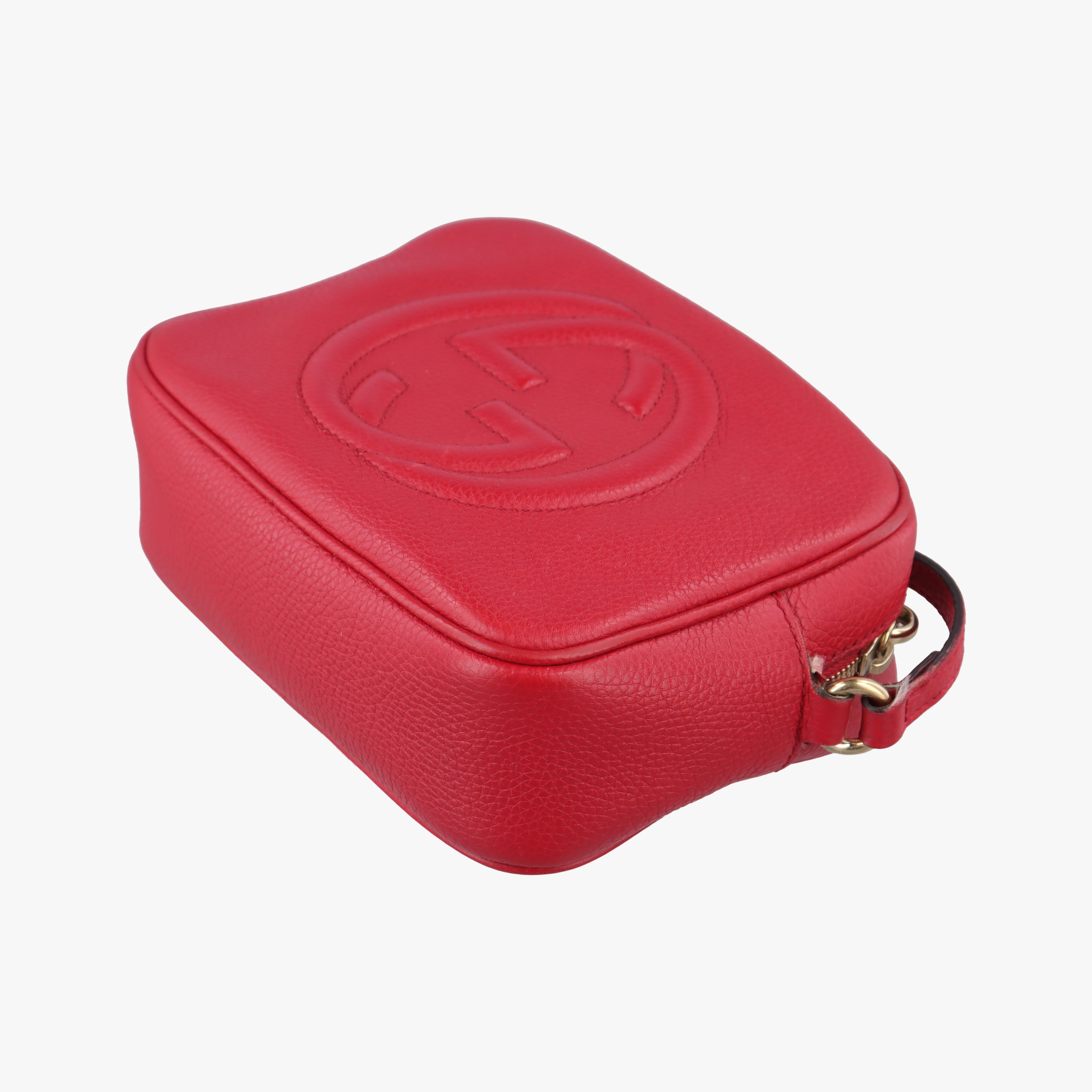 Pre-owned Gucci Soho Red Leather 308364 shoulderbag | stylenewstar