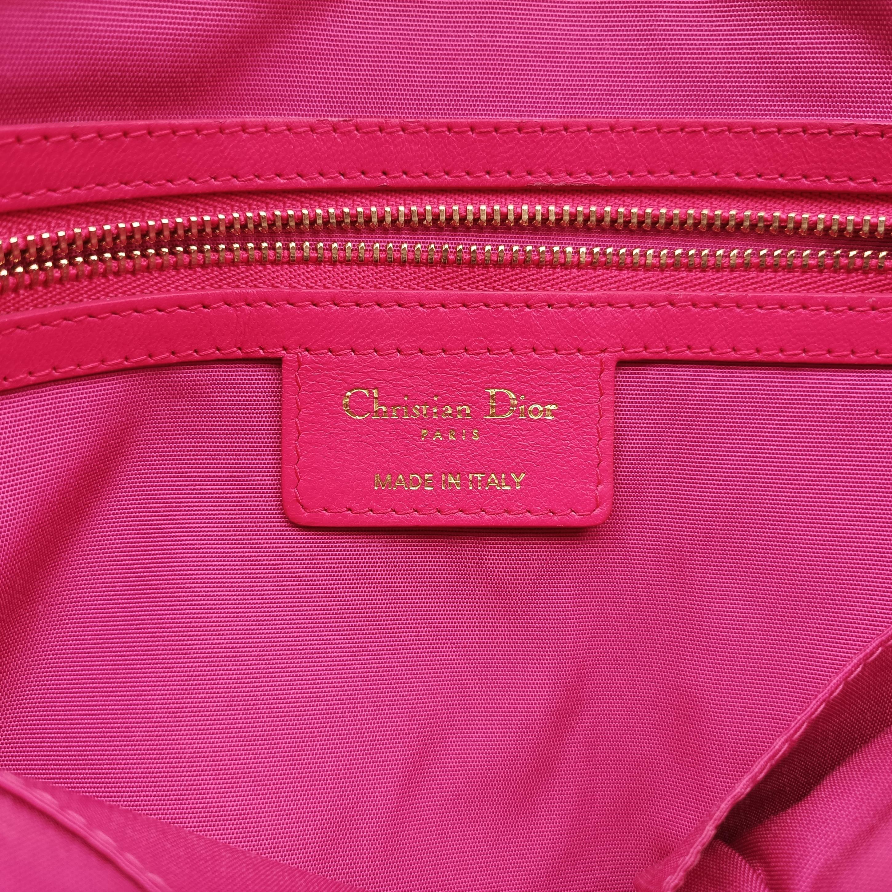 Pre-owned Christian Dior Granville Rose lambskin  shoulderbag | stylenewstar