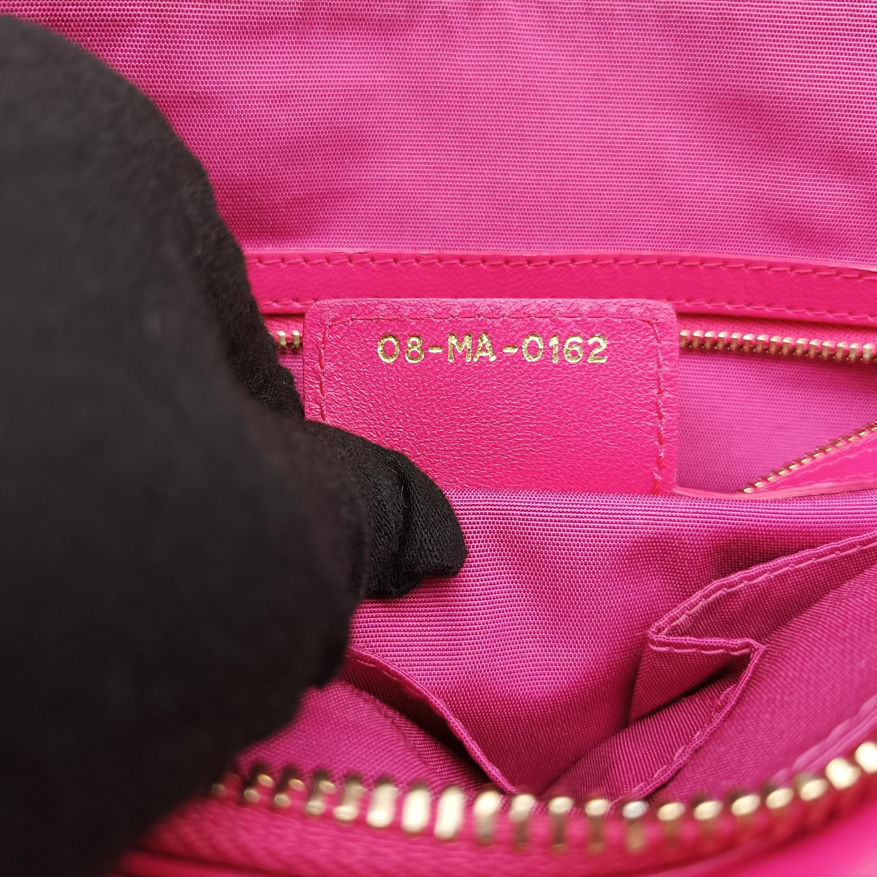 Pre-owned Christian Dior Granville Rose lambskin  shoulderbag | stylenewstar