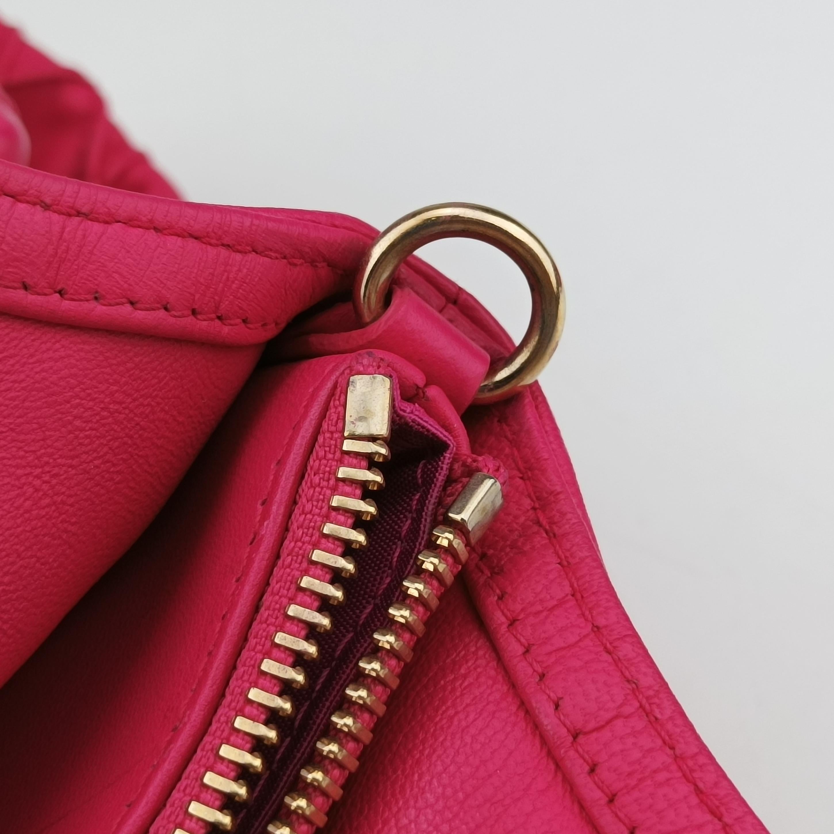 Pre-owned Christian Dior Granville Rose lambskin  shoulderbag | stylenewstar