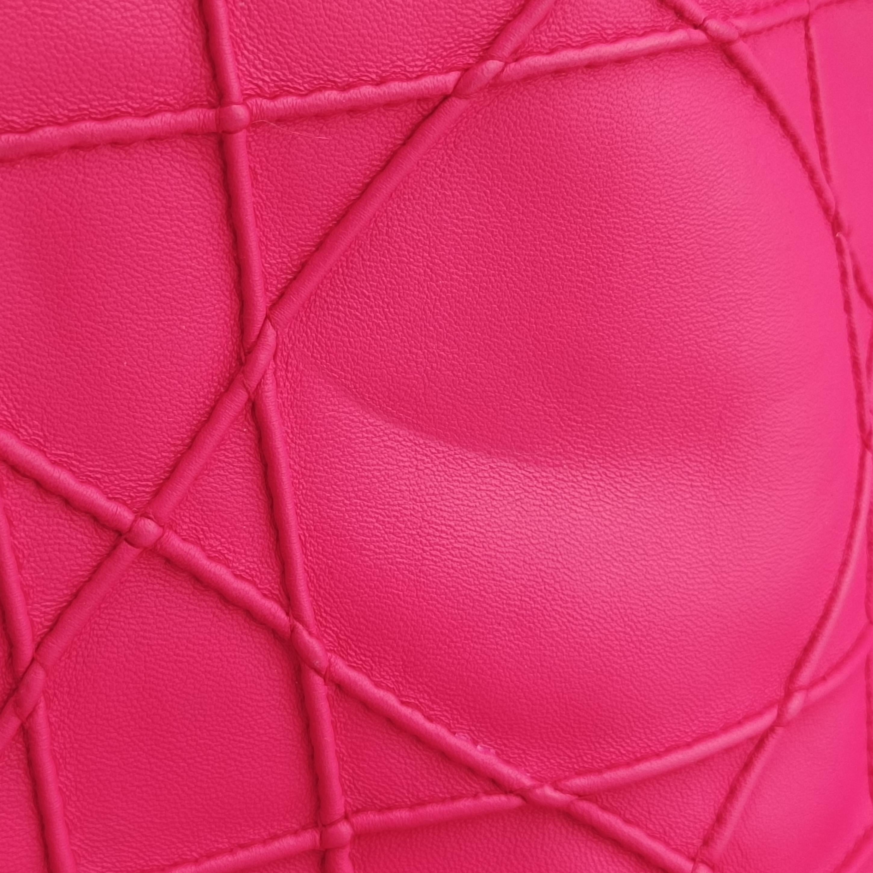 Pre-owned Christian Dior Granville Rose lambskin  shoulderbag | stylenewstar