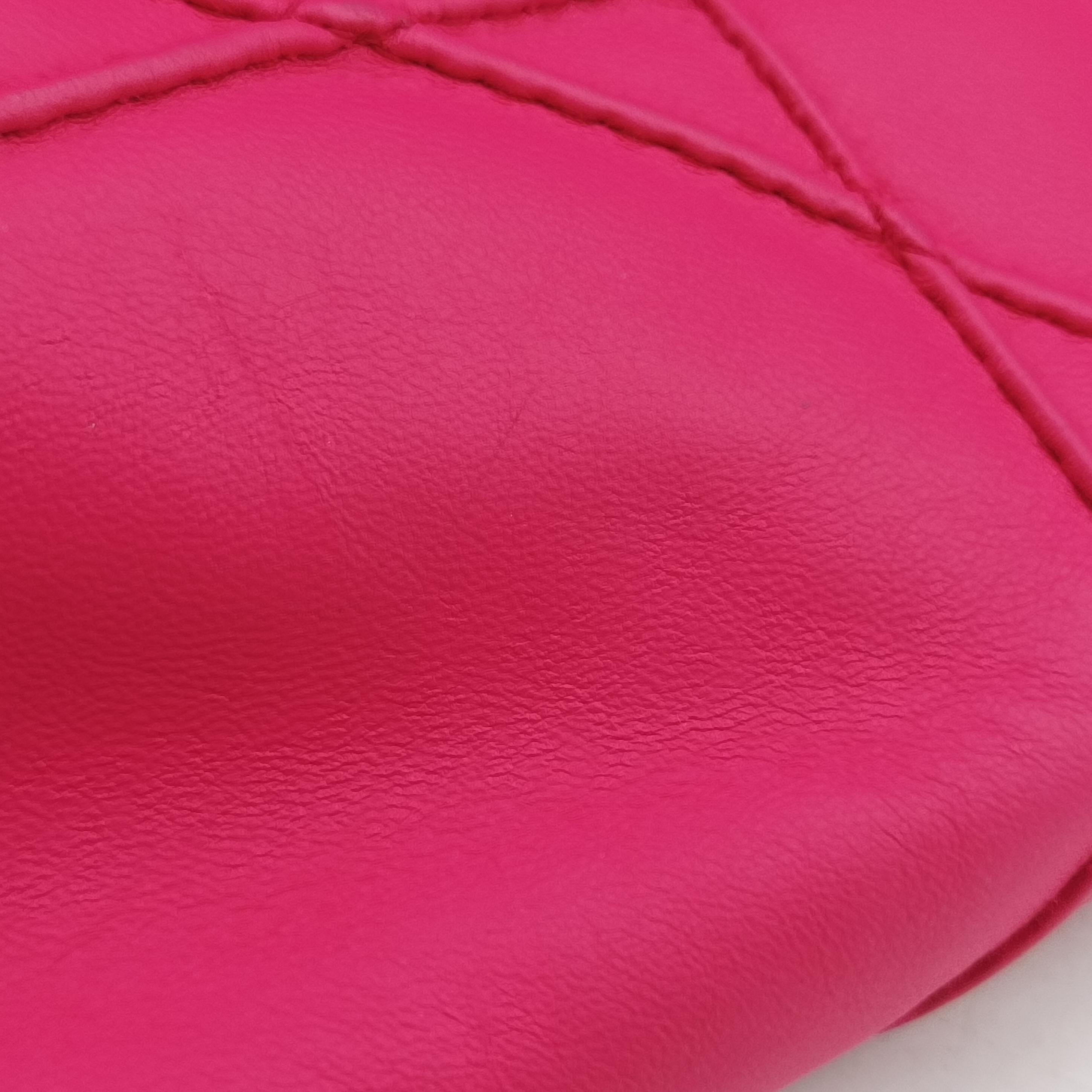 Pre-owned Christian Dior Granville Rose lambskin  shoulderbag | stylenewstar