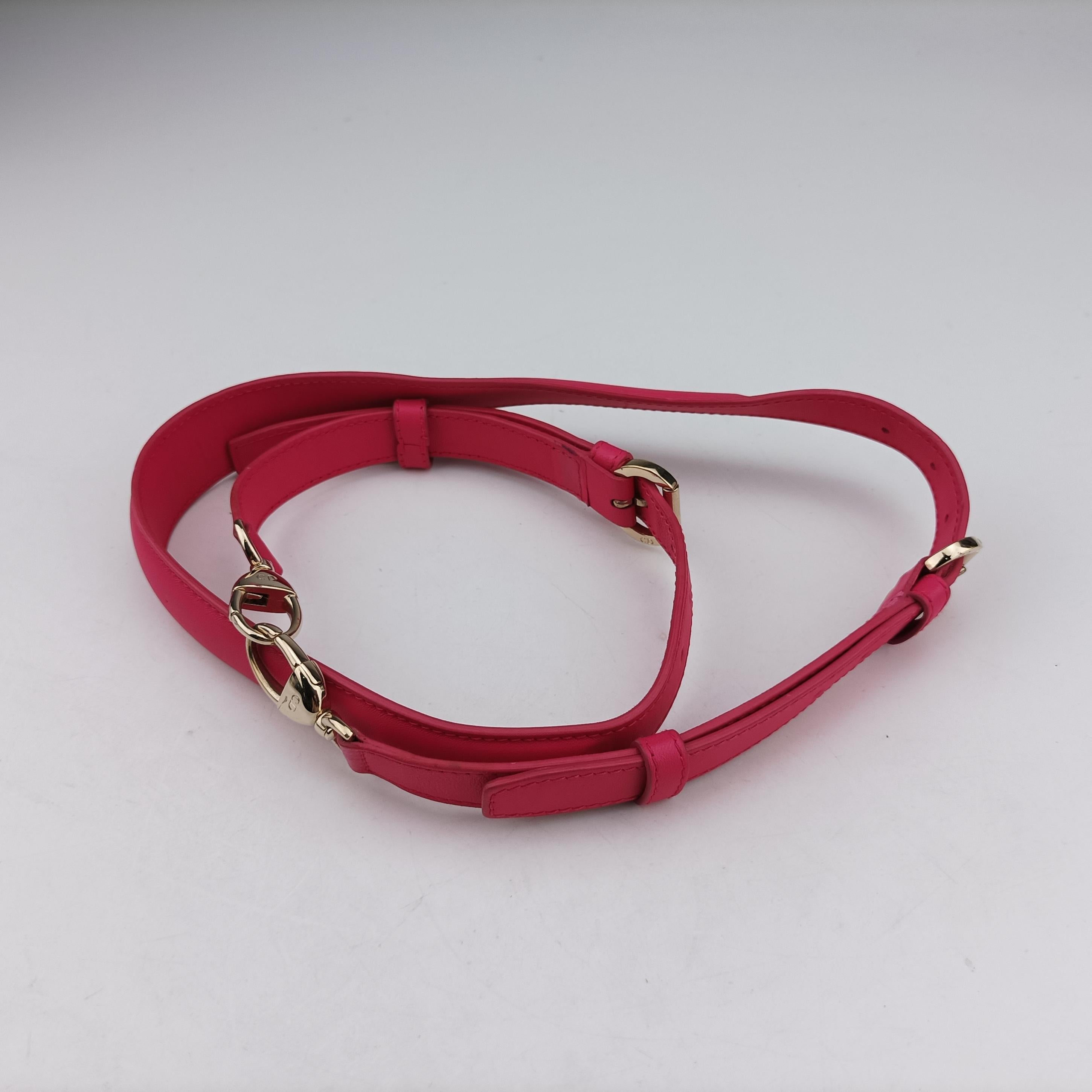 Pre-owned Christian Dior Granville Rose lambskin  shoulderbag | stylenewstar