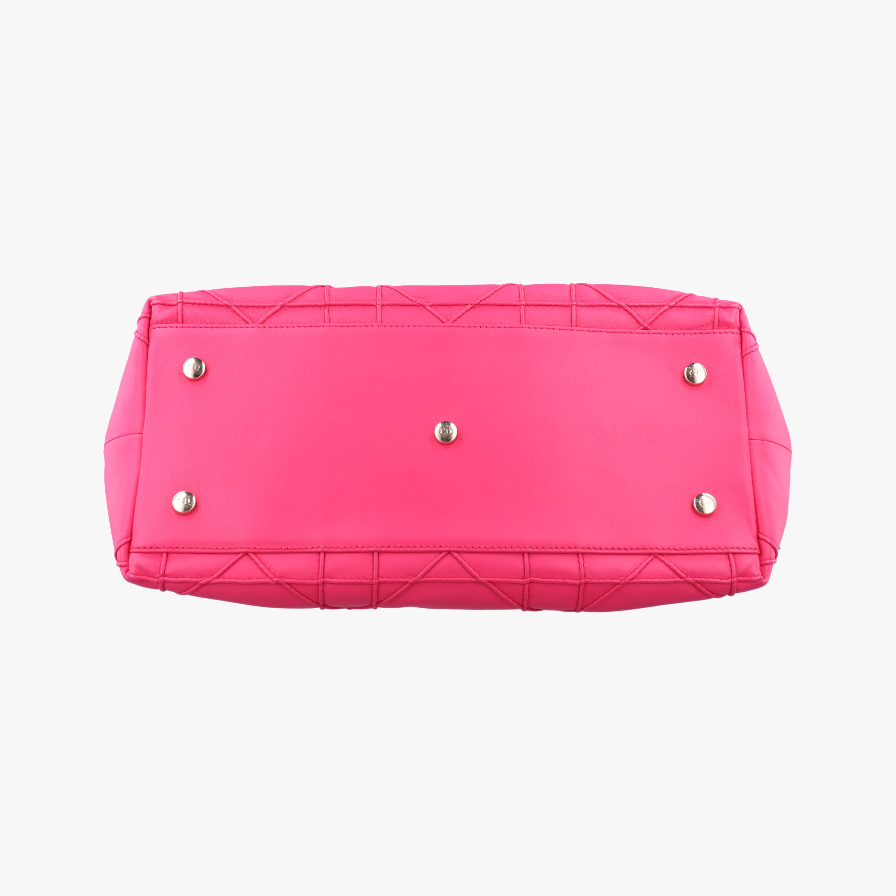 Pre-owned Christian Dior Granville Rose lambskin  shoulderbag | stylenewstar