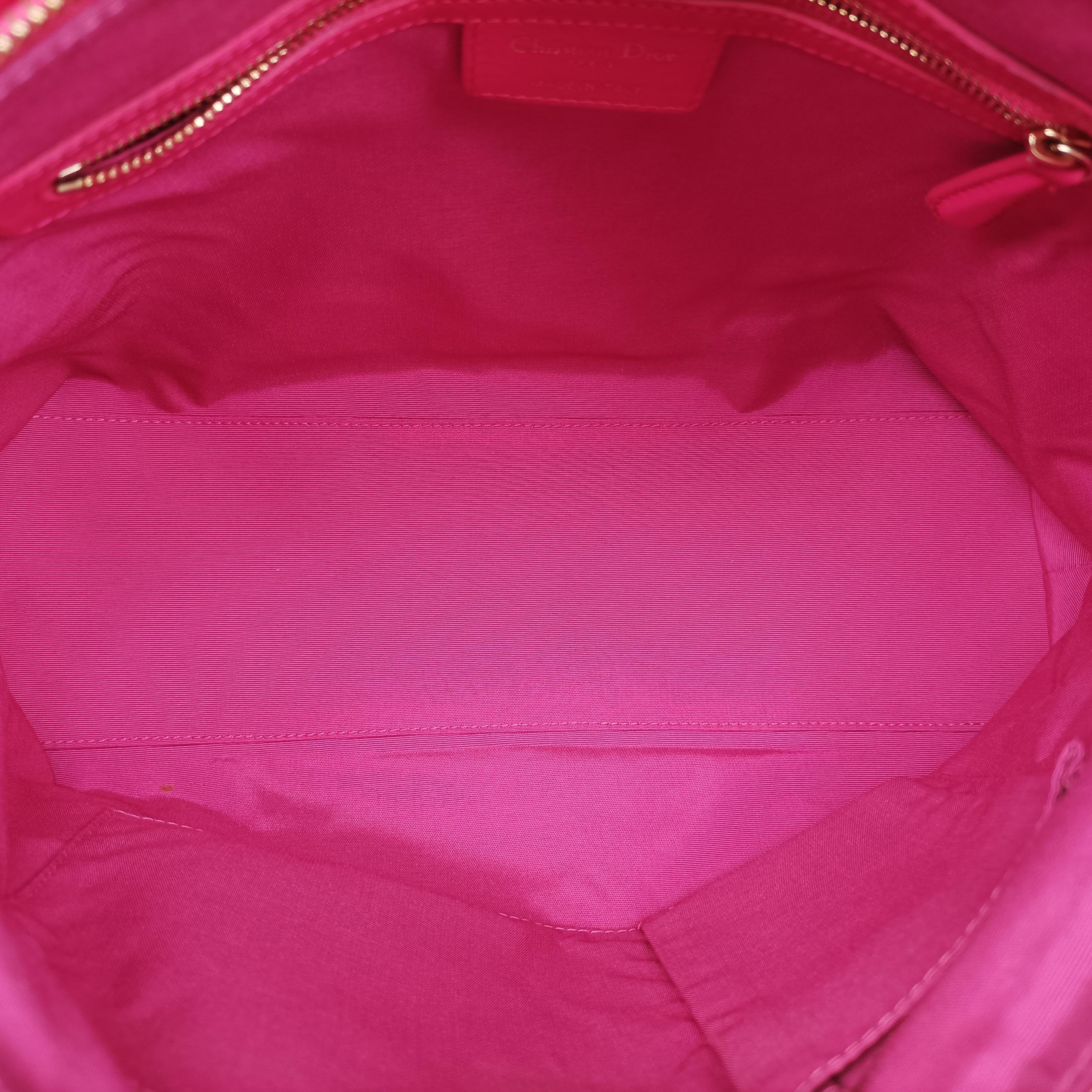 Pre-owned Christian Dior Granville Rose lambskin  shoulderbag | stylenewstar