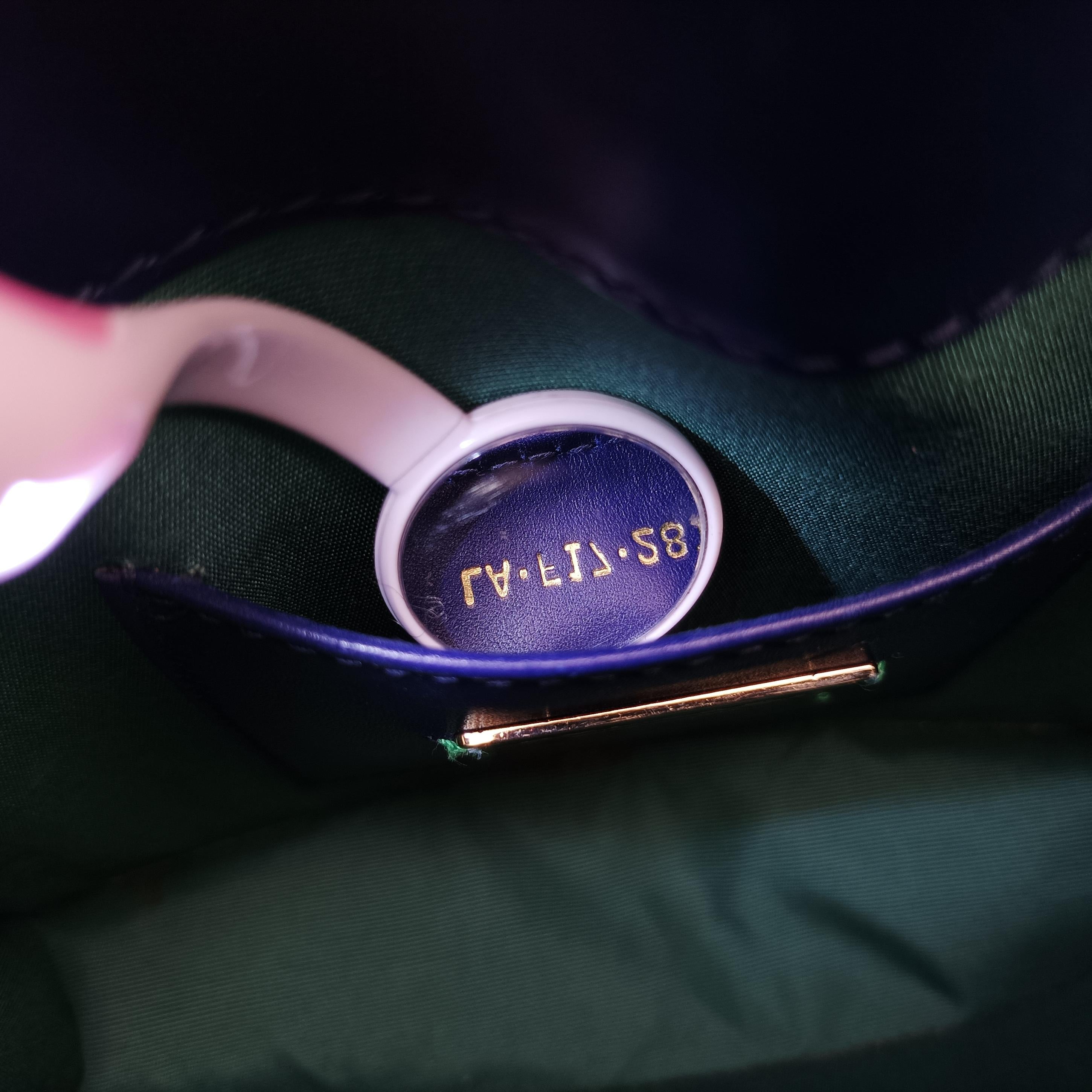 Pre-owned Bvlgari Serpenti Purple x Light Purple Galuchat Skin×Leather  shoulderbag | stylenewstar
