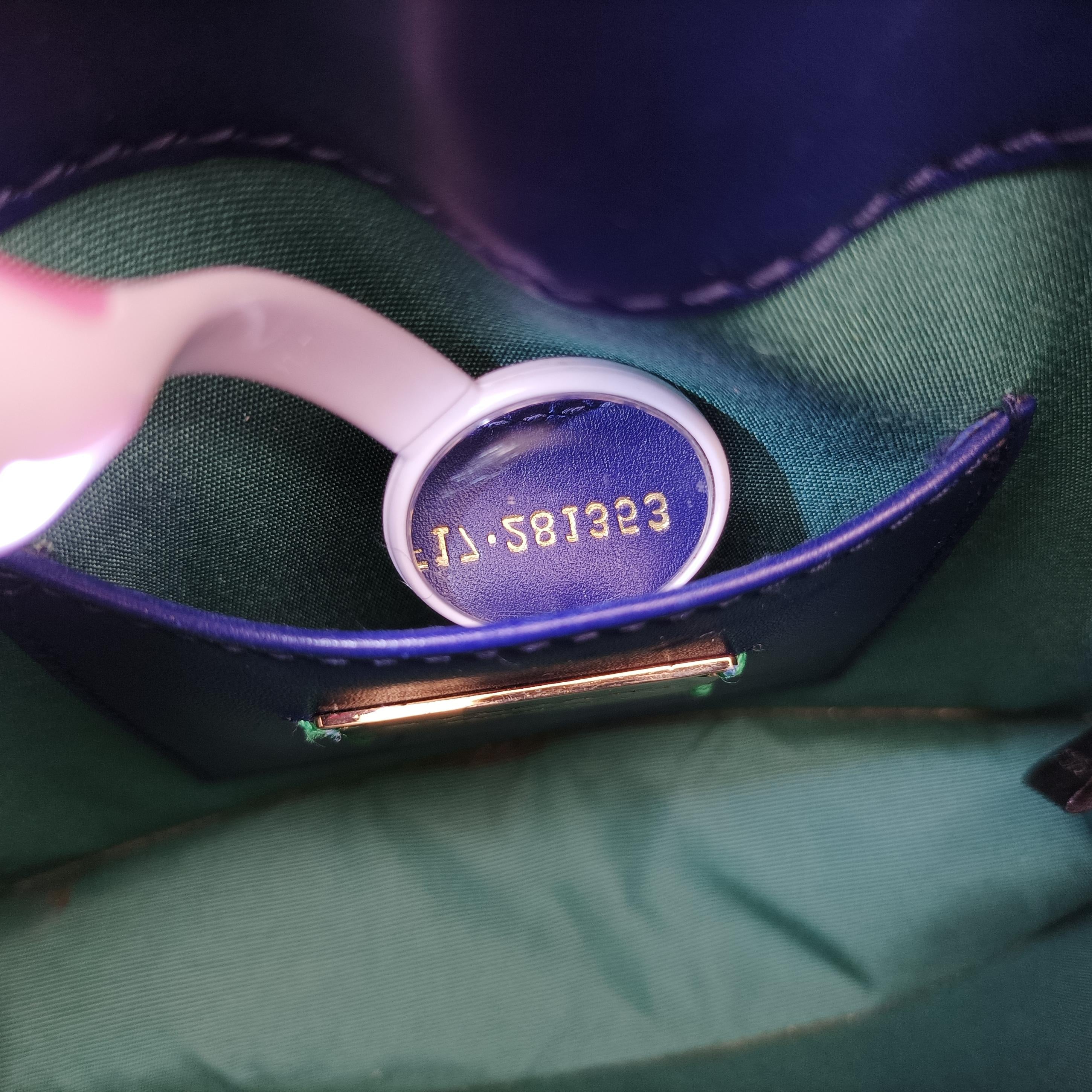 Pre-owned Bvlgari Serpenti Purple x Light Purple Galuchat Skin×Leather  shoulderbag | stylenewstar